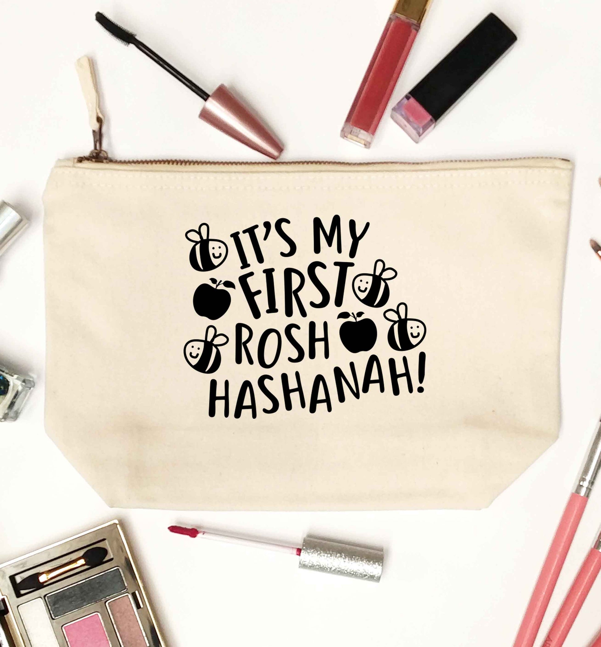 Its my first rosh hashanah natural makeup bag