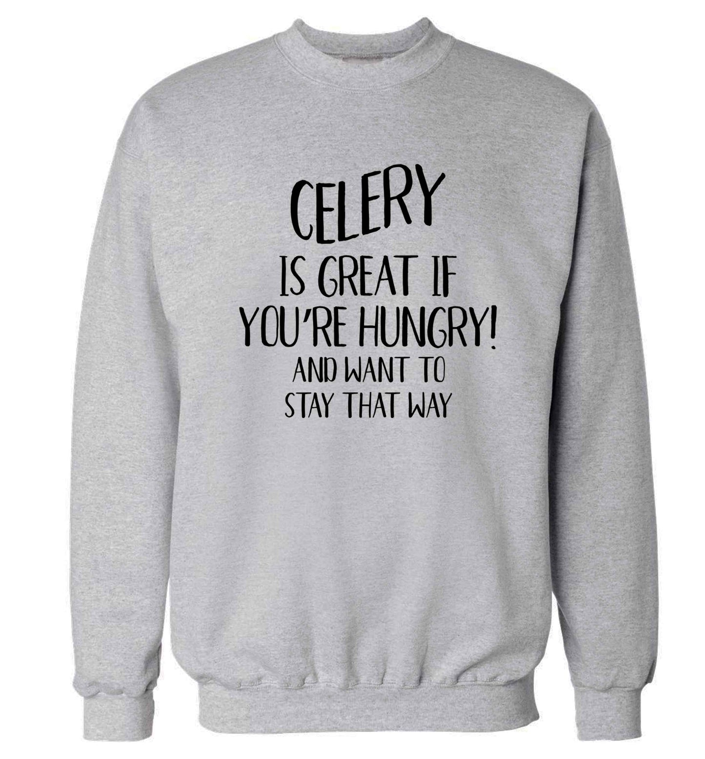 Cellery is great when you're hungry and want to stay that way Adult's unisex grey Sweater 2XL