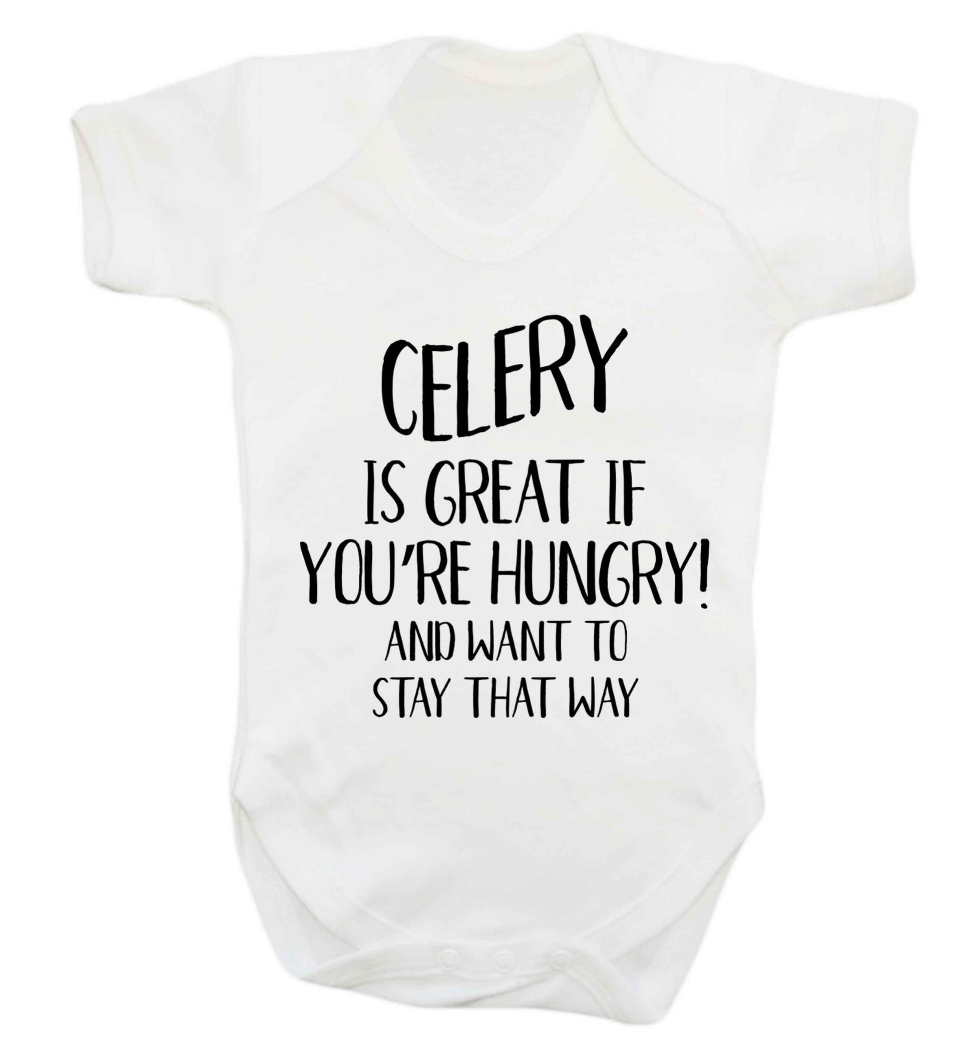 Cellery is great when you're hungry and want to stay that way Baby Vest white 18-24 months