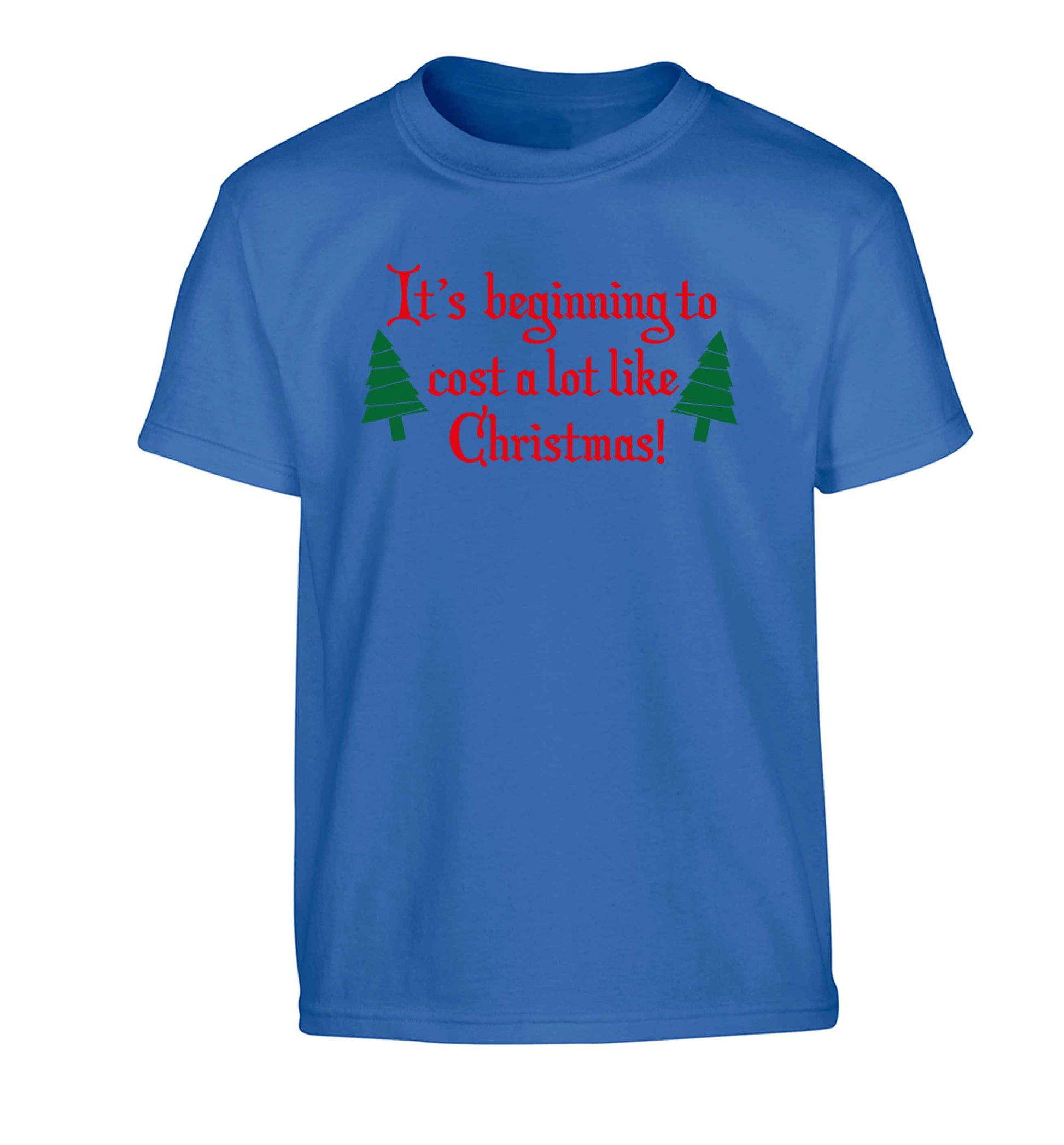 It's beginning to cost a lot like Christmas Children's blue Tshirt 12-13 Years