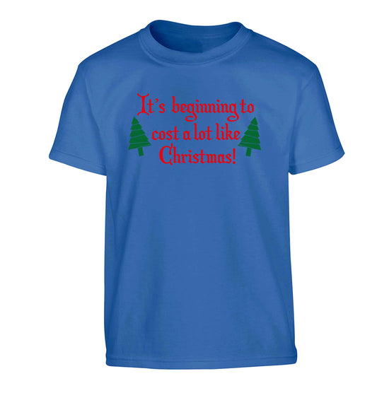 It's beginning to cost a lot like Christmas Children's blue Tshirt 12-13 Years