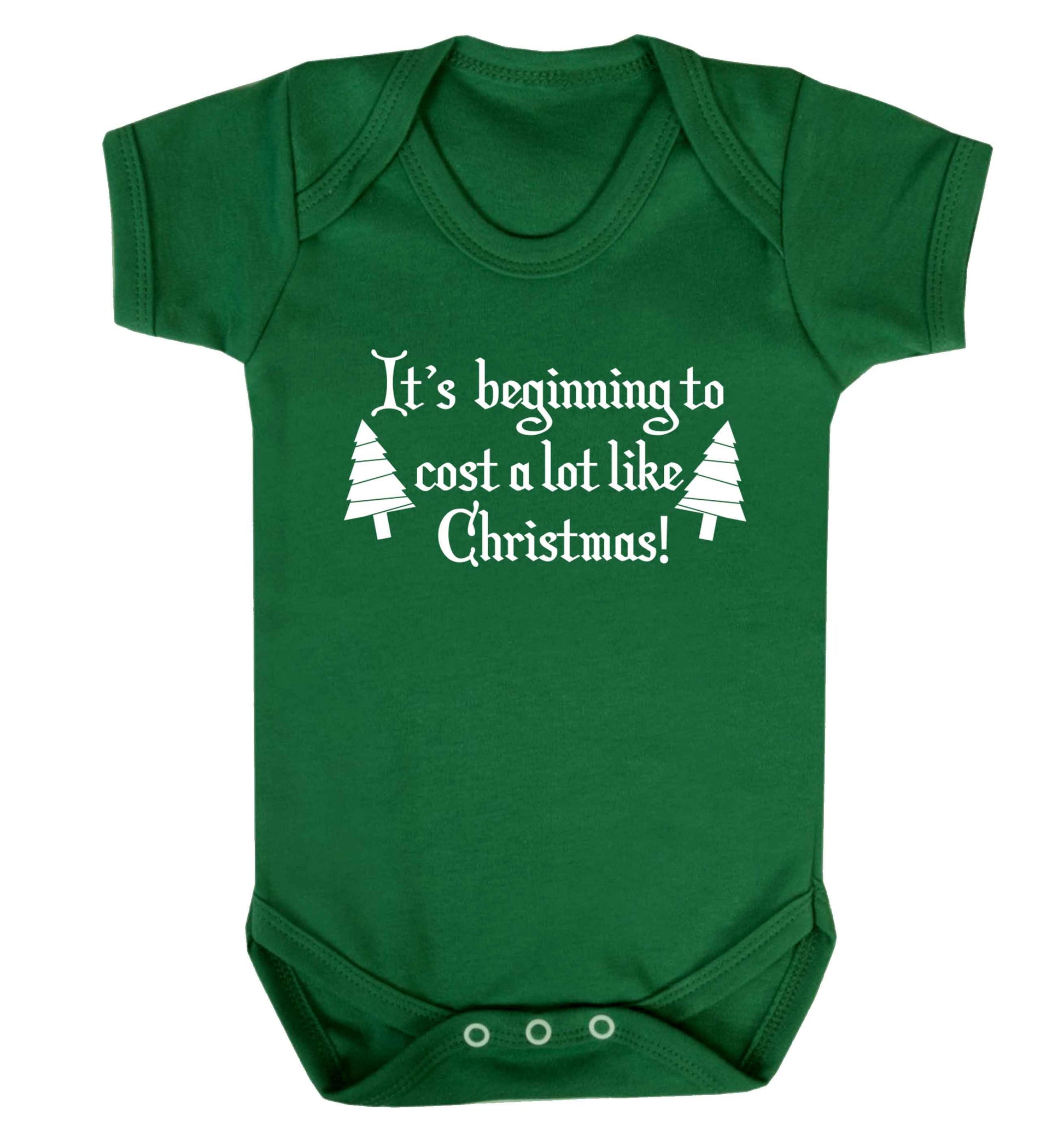 It's beginning to cost a lot like Christmas Baby Vest green 18-24 months
