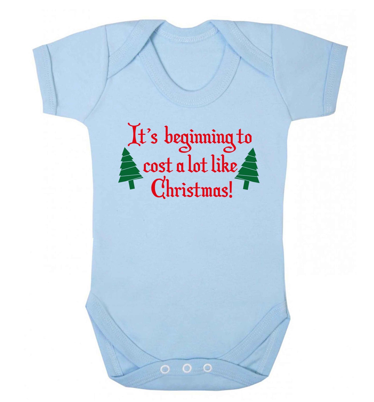 It's beginning to cost a lot like Christmas Baby Vest pale blue 18-24 months