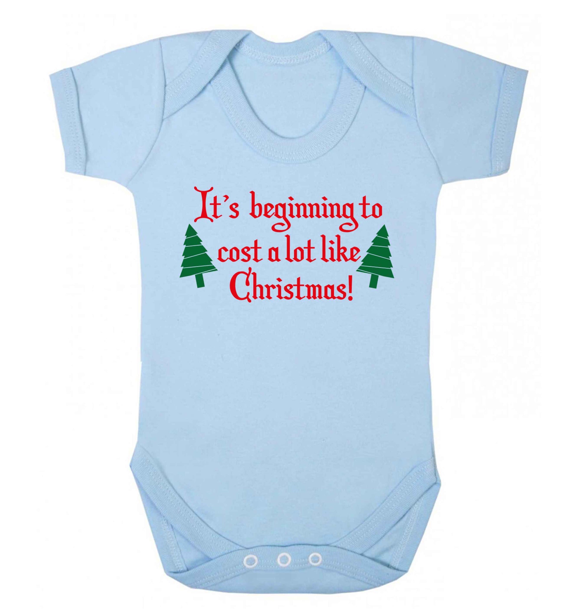 It's beginning to cost a lot like Christmas Baby Vest pale blue 18-24 months