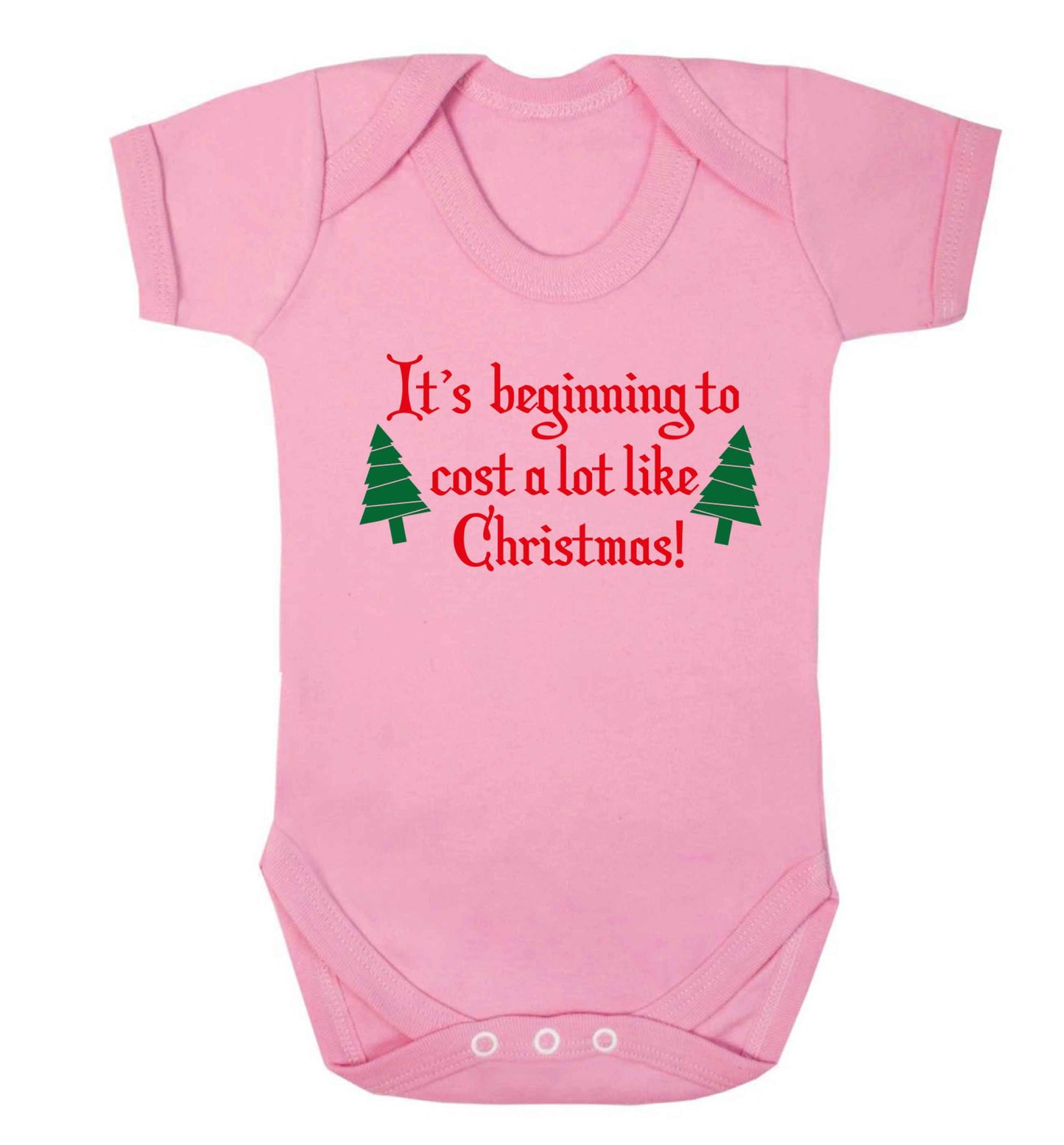 It's beginning to cost a lot like Christmas Baby Vest pale pink 18-24 months