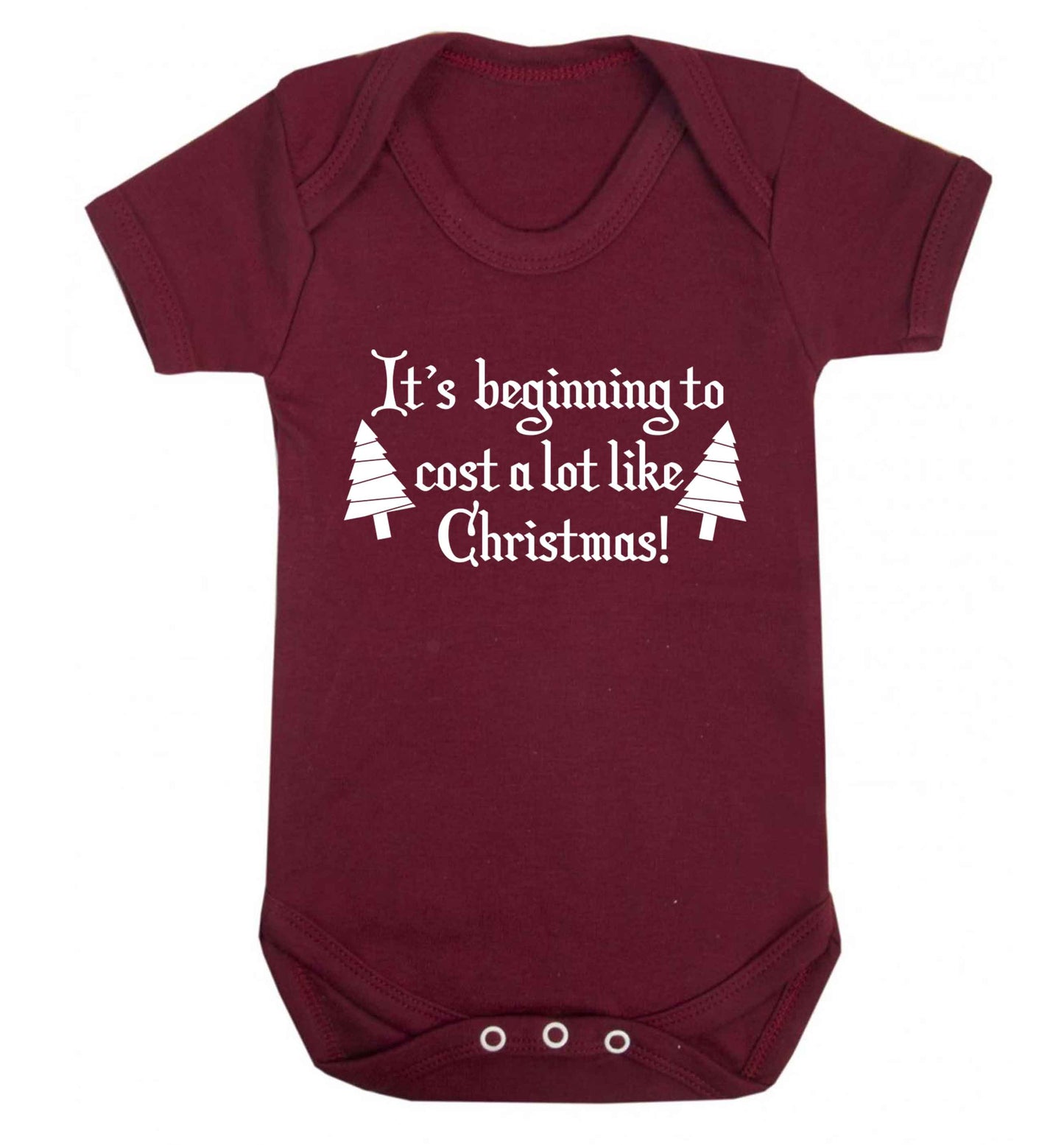 It's beginning to cost a lot like Christmas Baby Vest maroon 18-24 months