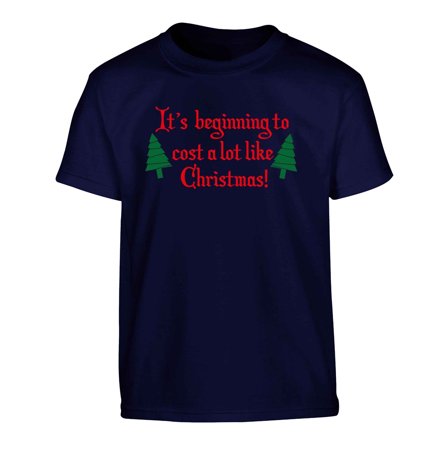 It's beginning to cost a lot like Christmas Children's navy Tshirt 12-13 Years