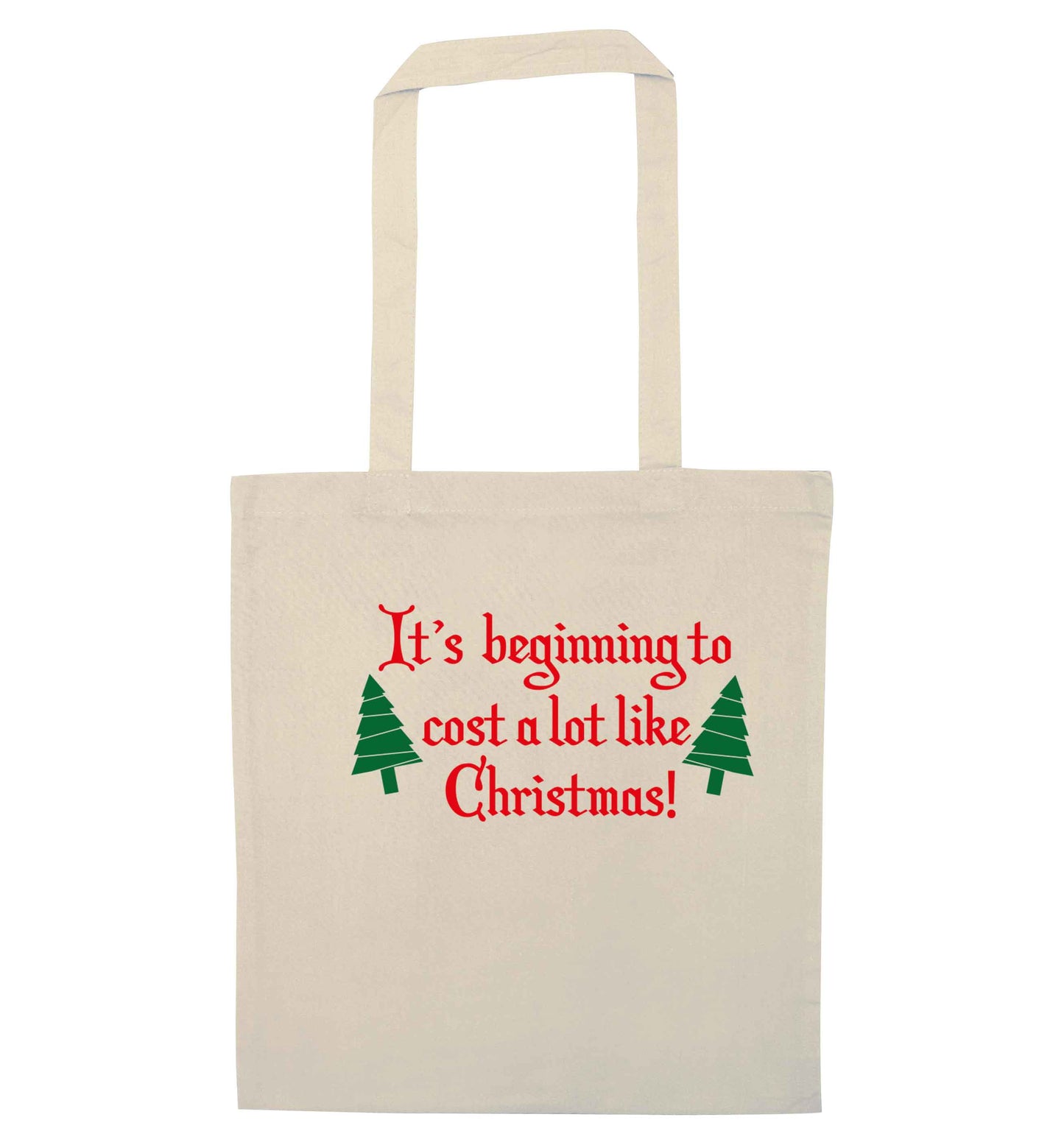 It's beginning to cost a lot like Christmas natural tote bag