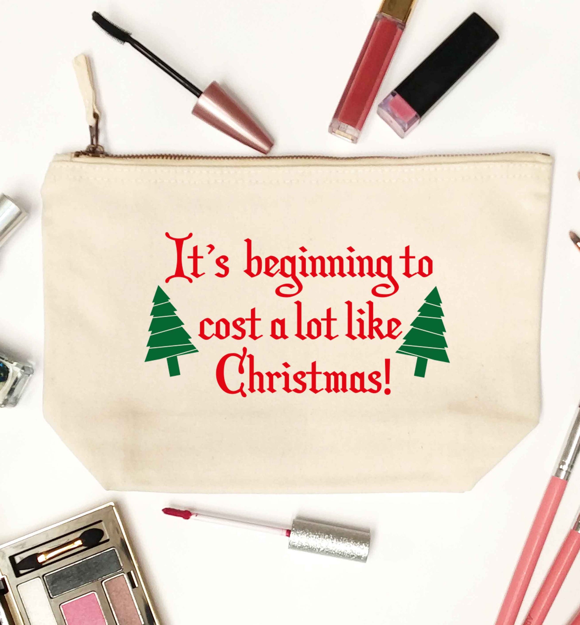It's beginning to cost a lot like Christmas natural makeup bag
