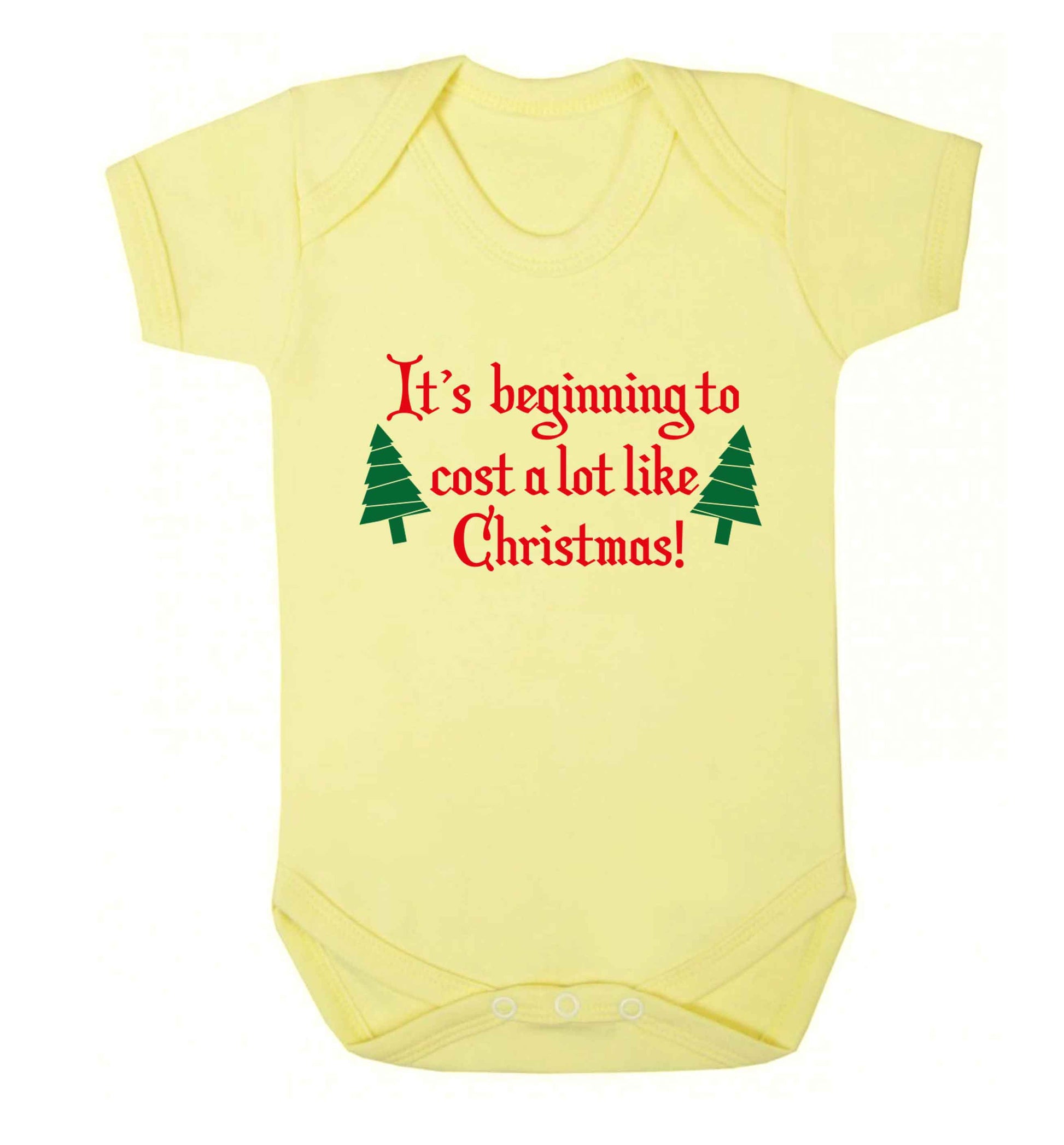 It's beginning to cost a lot like Christmas Baby Vest pale yellow 18-24 months