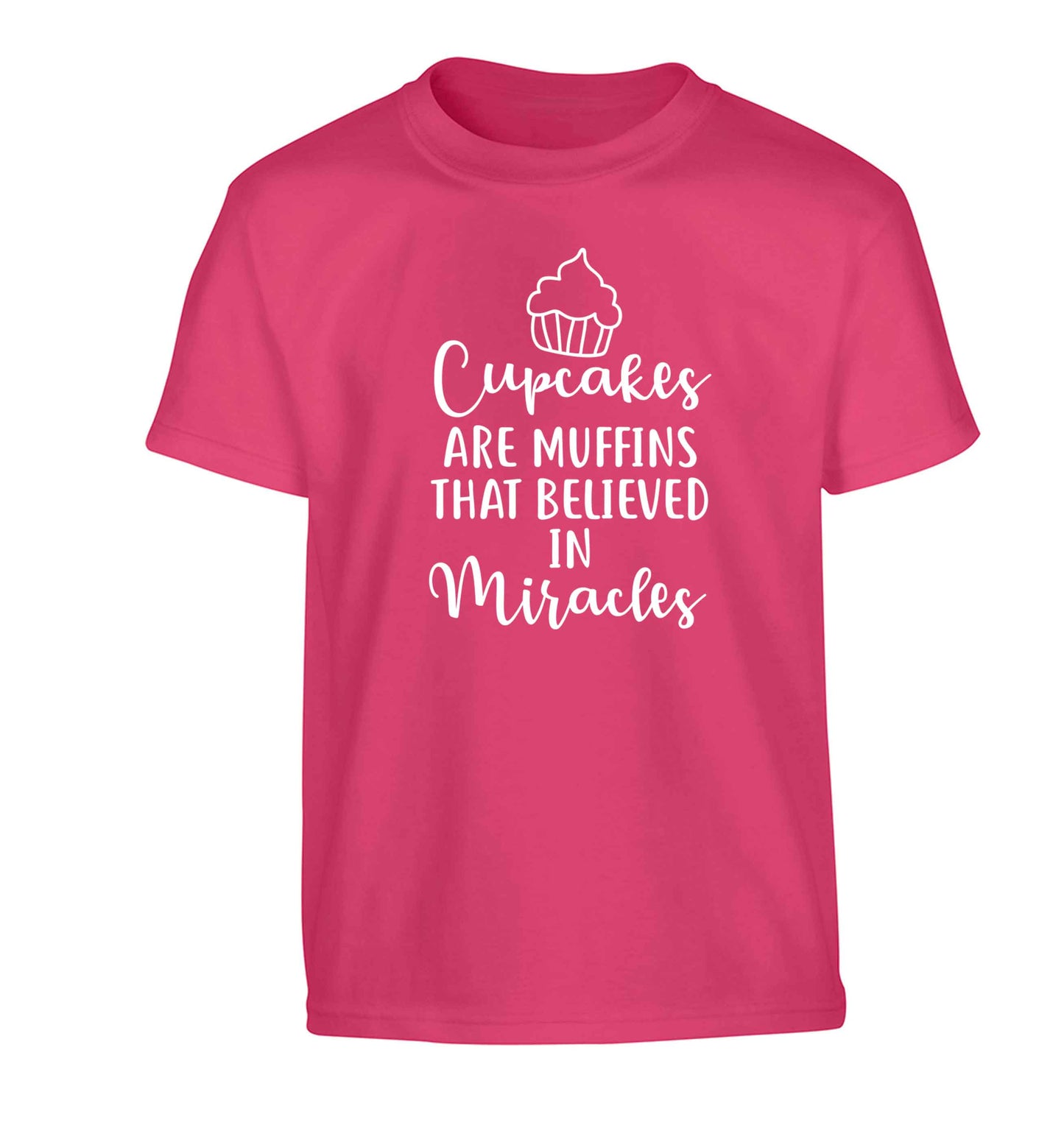 Cupcakes muffins that believed in miracles Children's pink Tshirt 12-13 Years