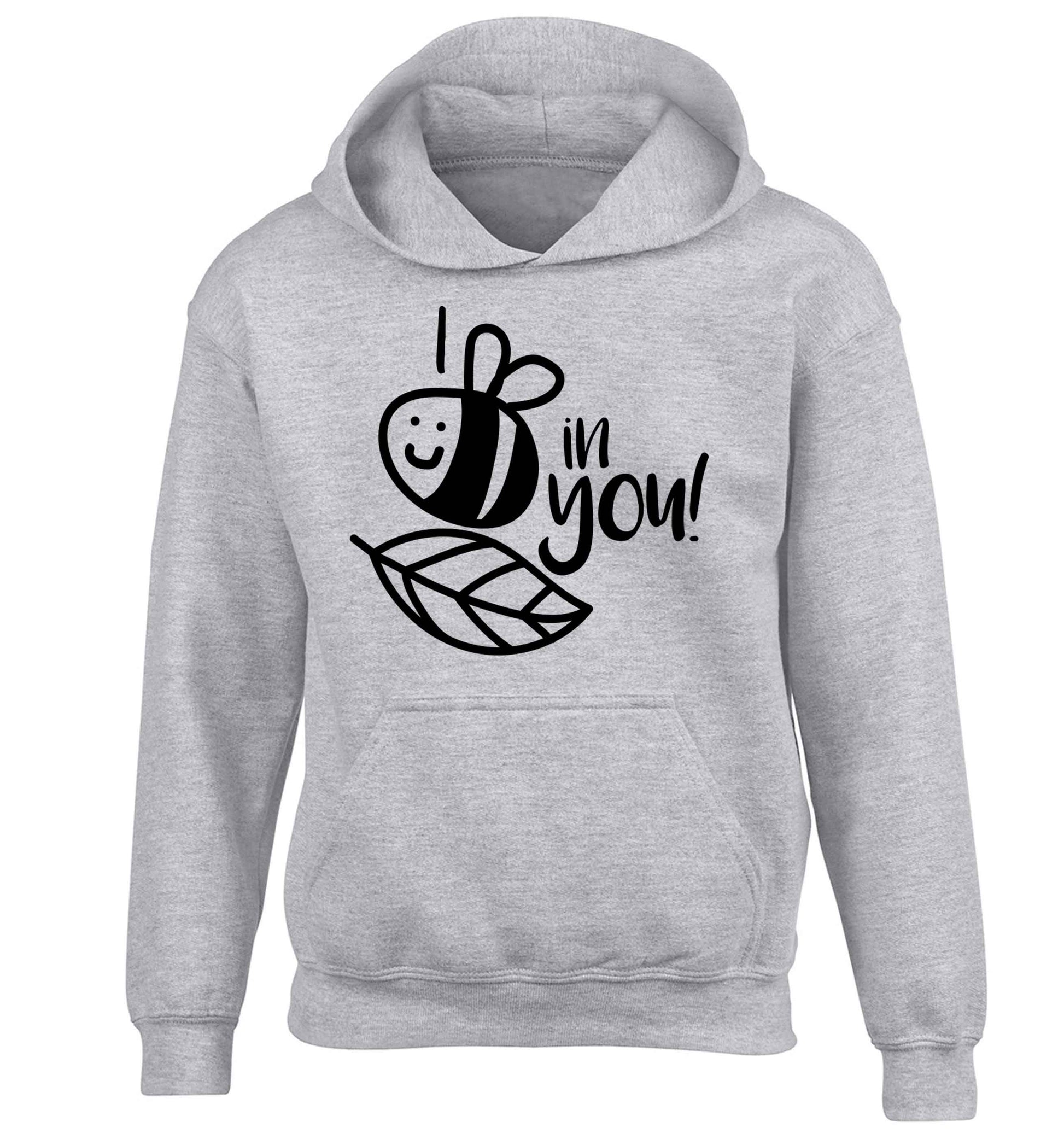 I believe in you children's grey hoodie 12-13 Years