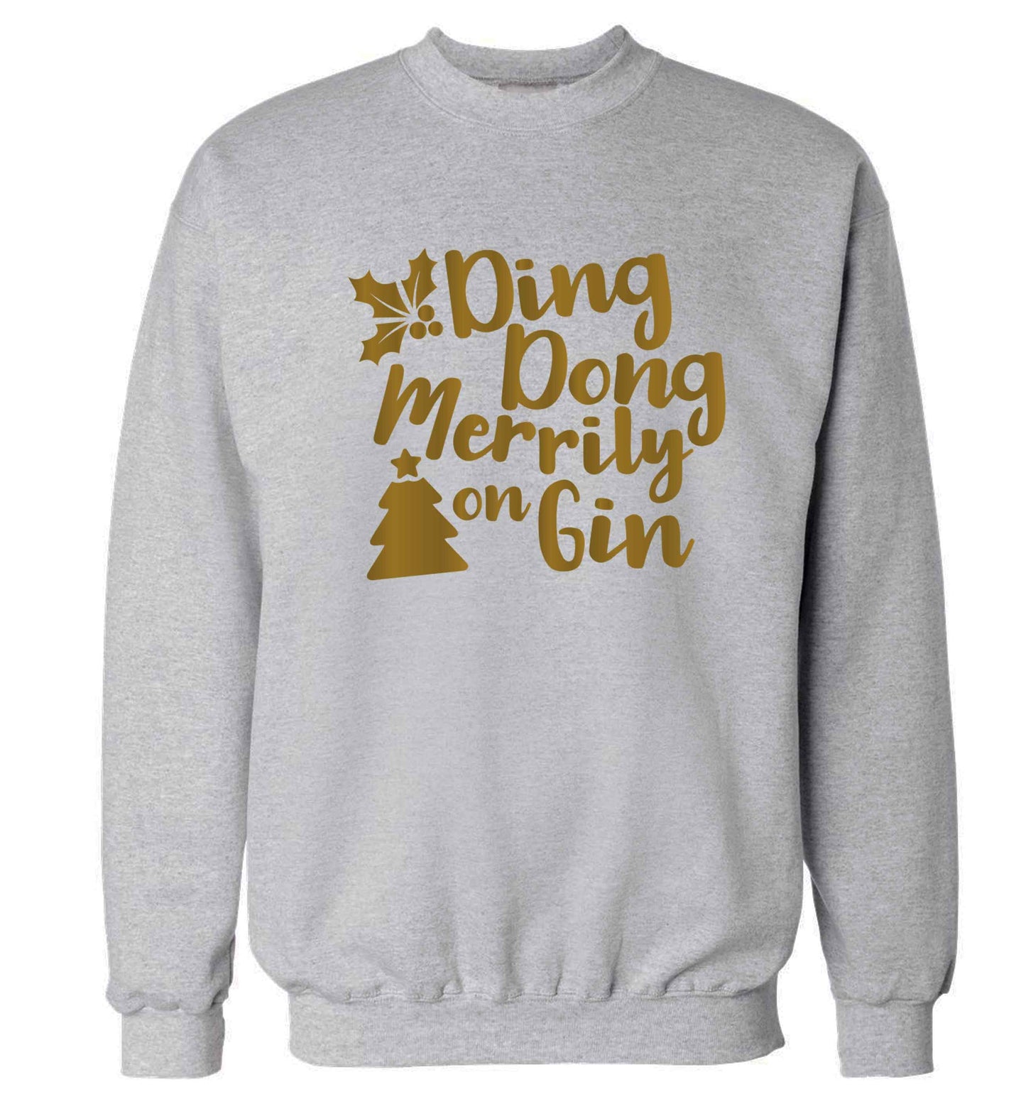 Ding dong merrily on gin Adult's unisex grey Sweater 2XL