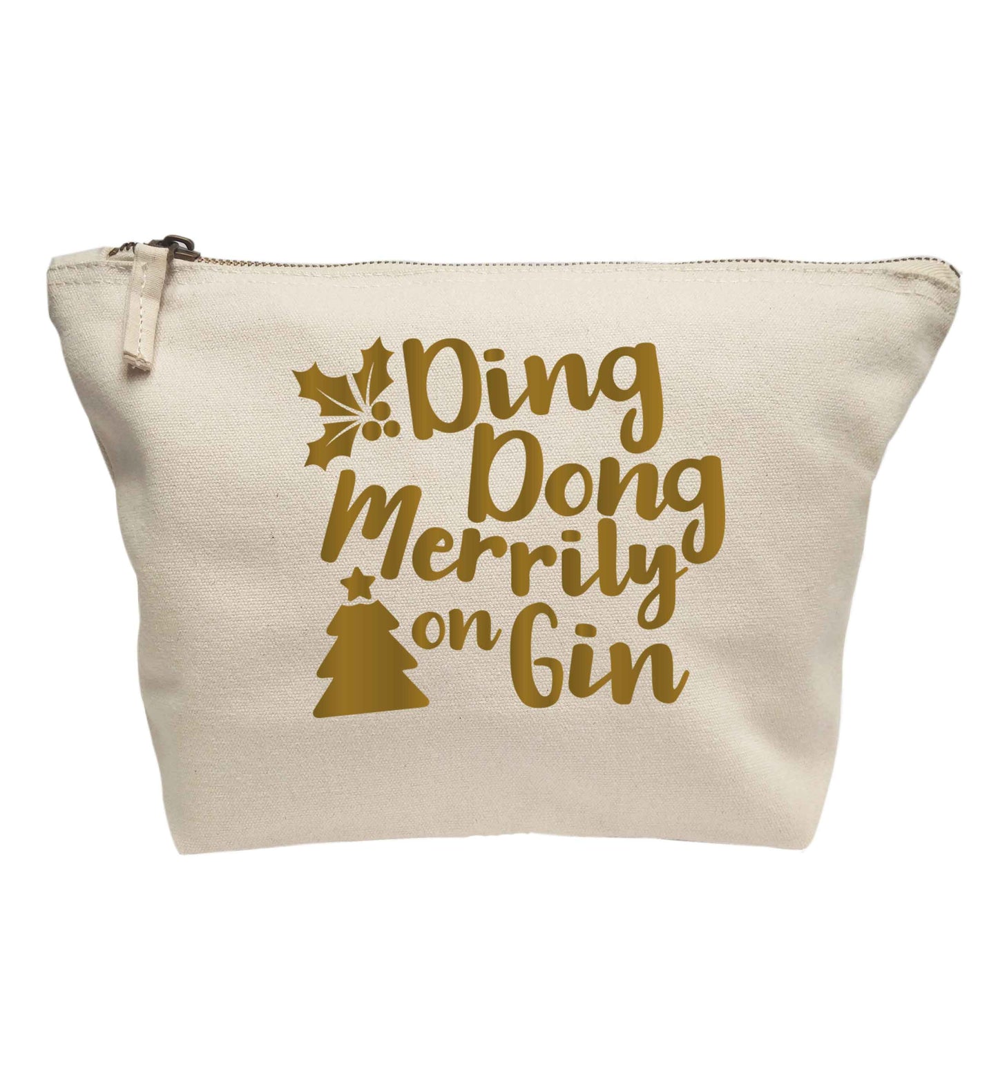 Ding dong merrily on gin | makeup / wash bag