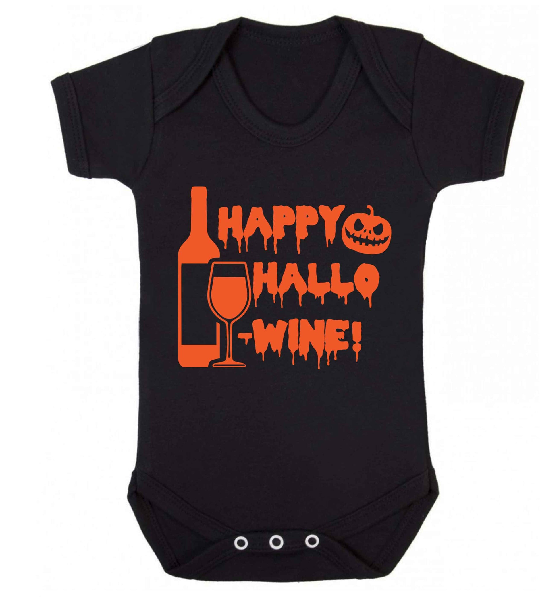 Happy hallow-wine Baby Vest black 18-24 months