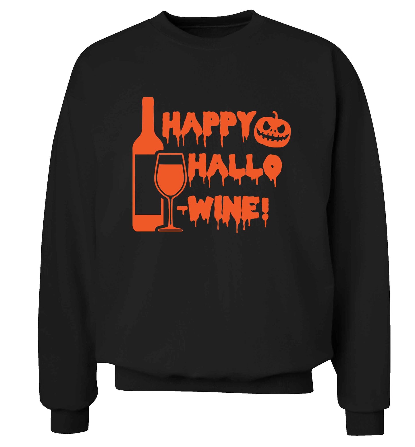 Happy hallow-wine Adult's unisex black Sweater 2XL