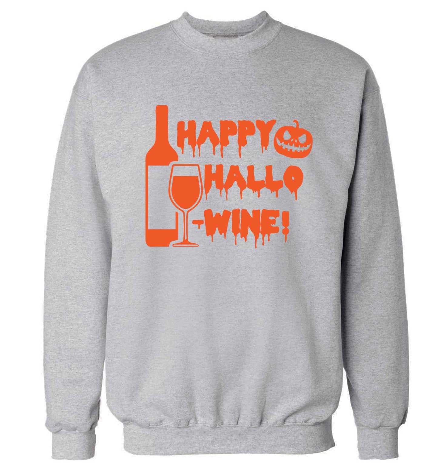 Happy hallow-wine Adult's unisex grey Sweater 2XL