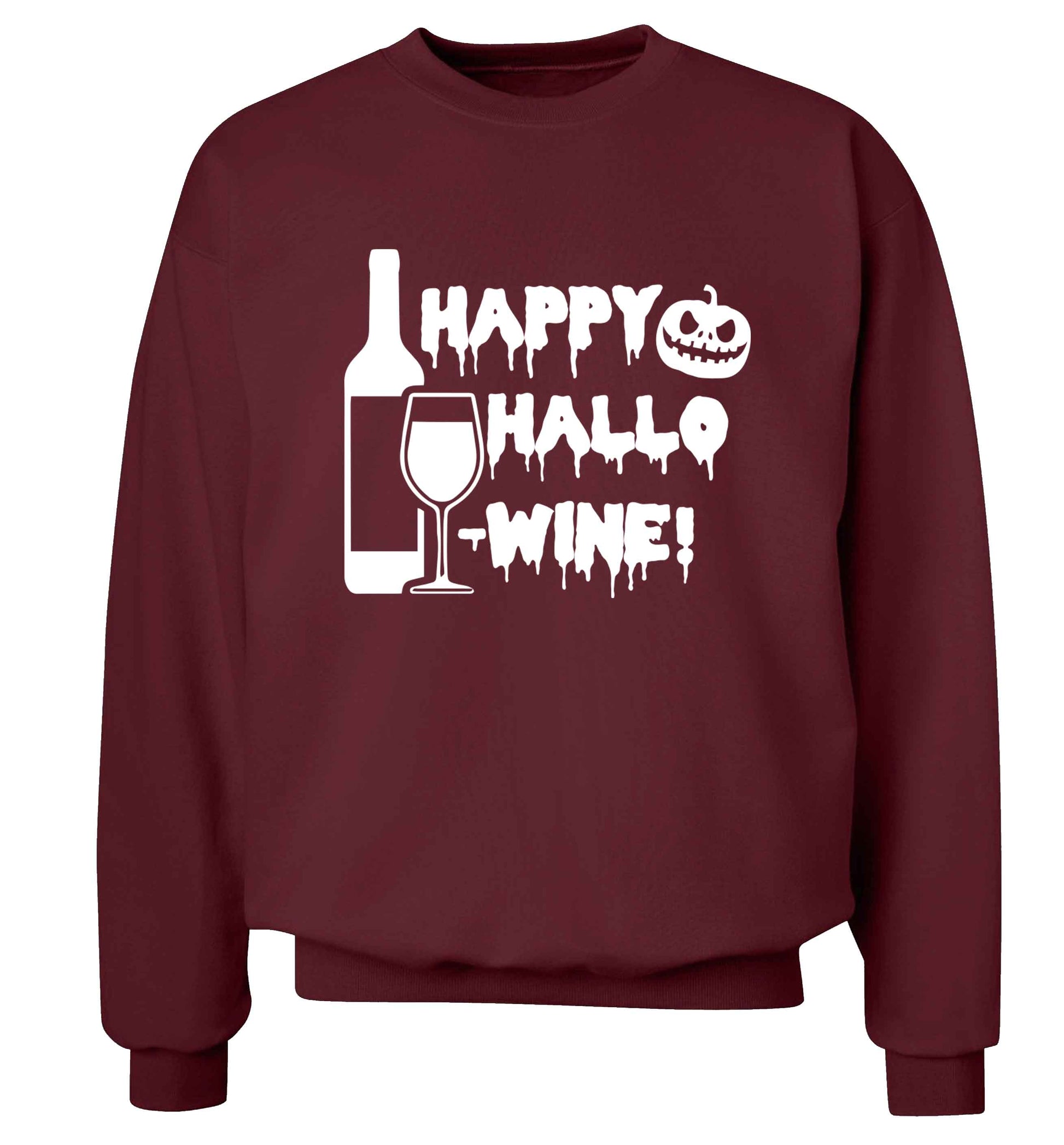 Happy hallow-wine Adult's unisex maroon Sweater 2XL