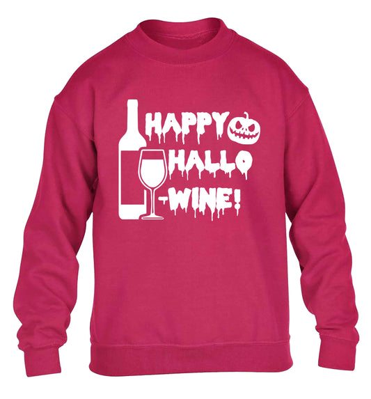 Happy hallow-wine children's pink sweater 12-13 Years