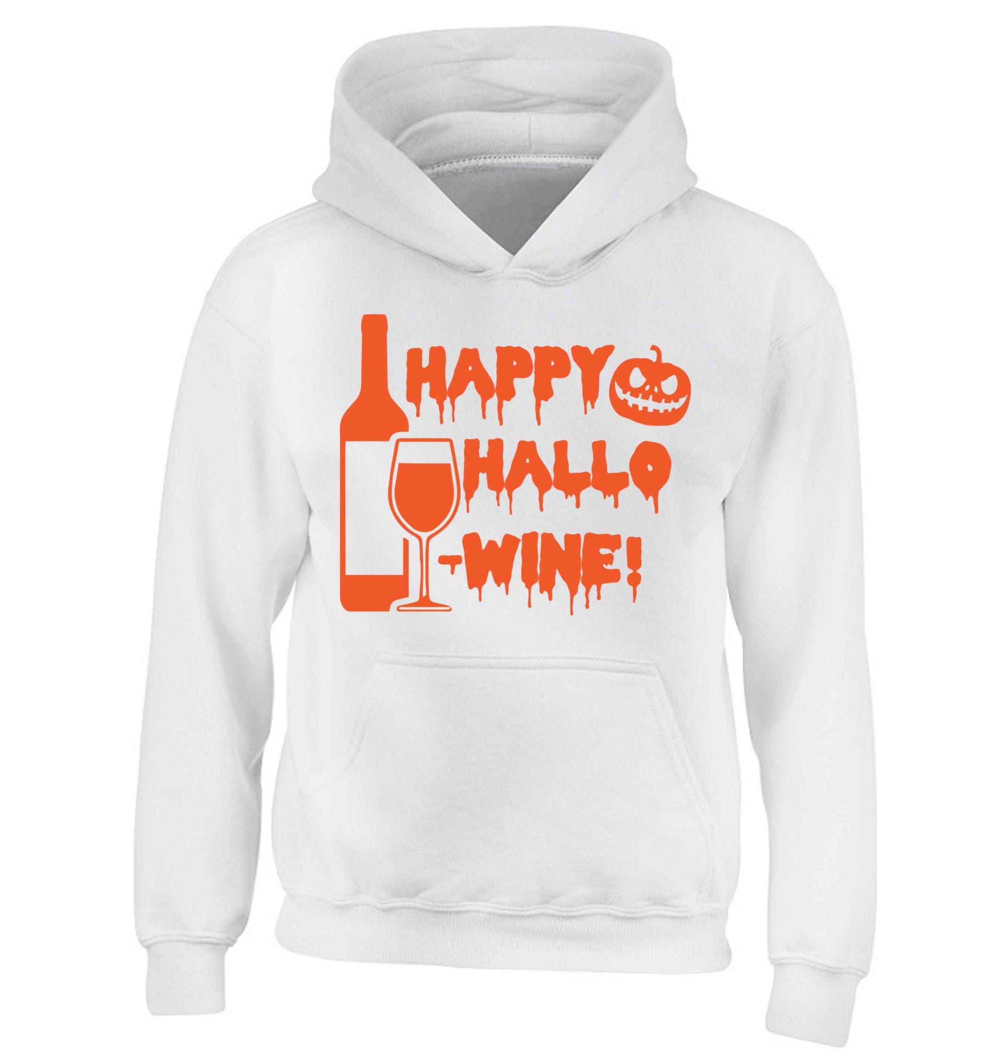 Happy hallow-wine children's white hoodie 12-13 Years