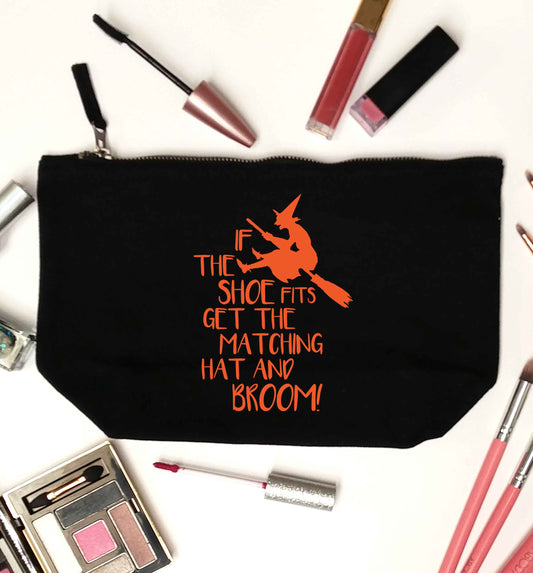 If the shoe fits get the matching hat and broom black makeup bag