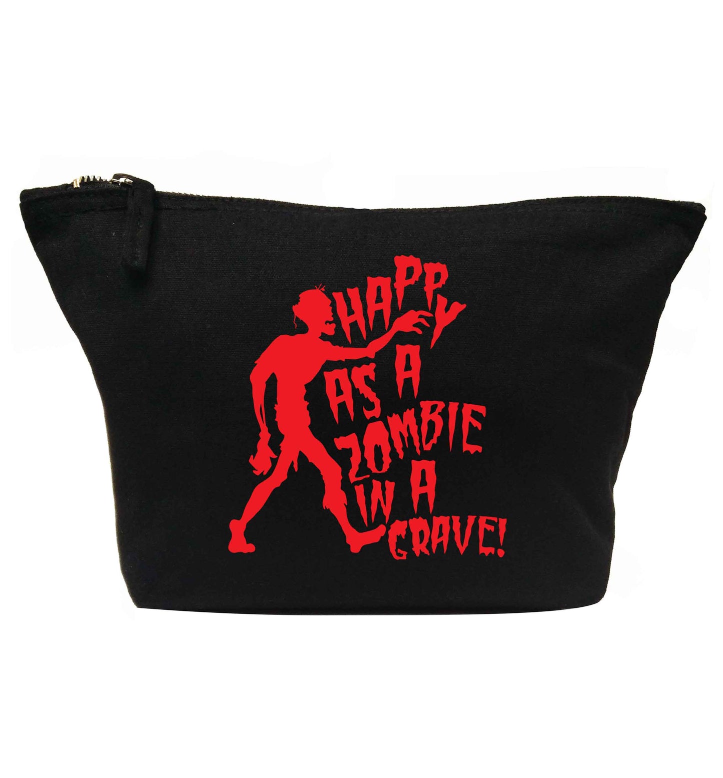 Happy as a zombie in a grave! | makeup / wash bag