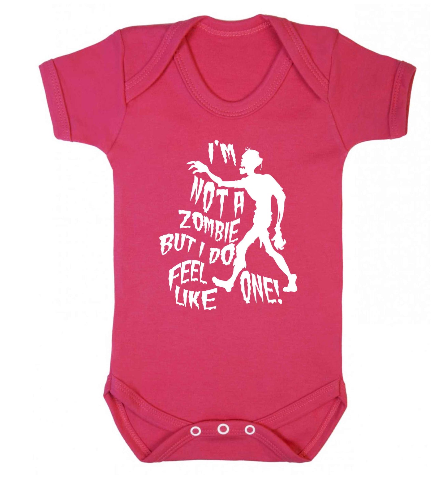 I'm not a zombie but I do feel like one! Baby Vest dark pink 18-24 months