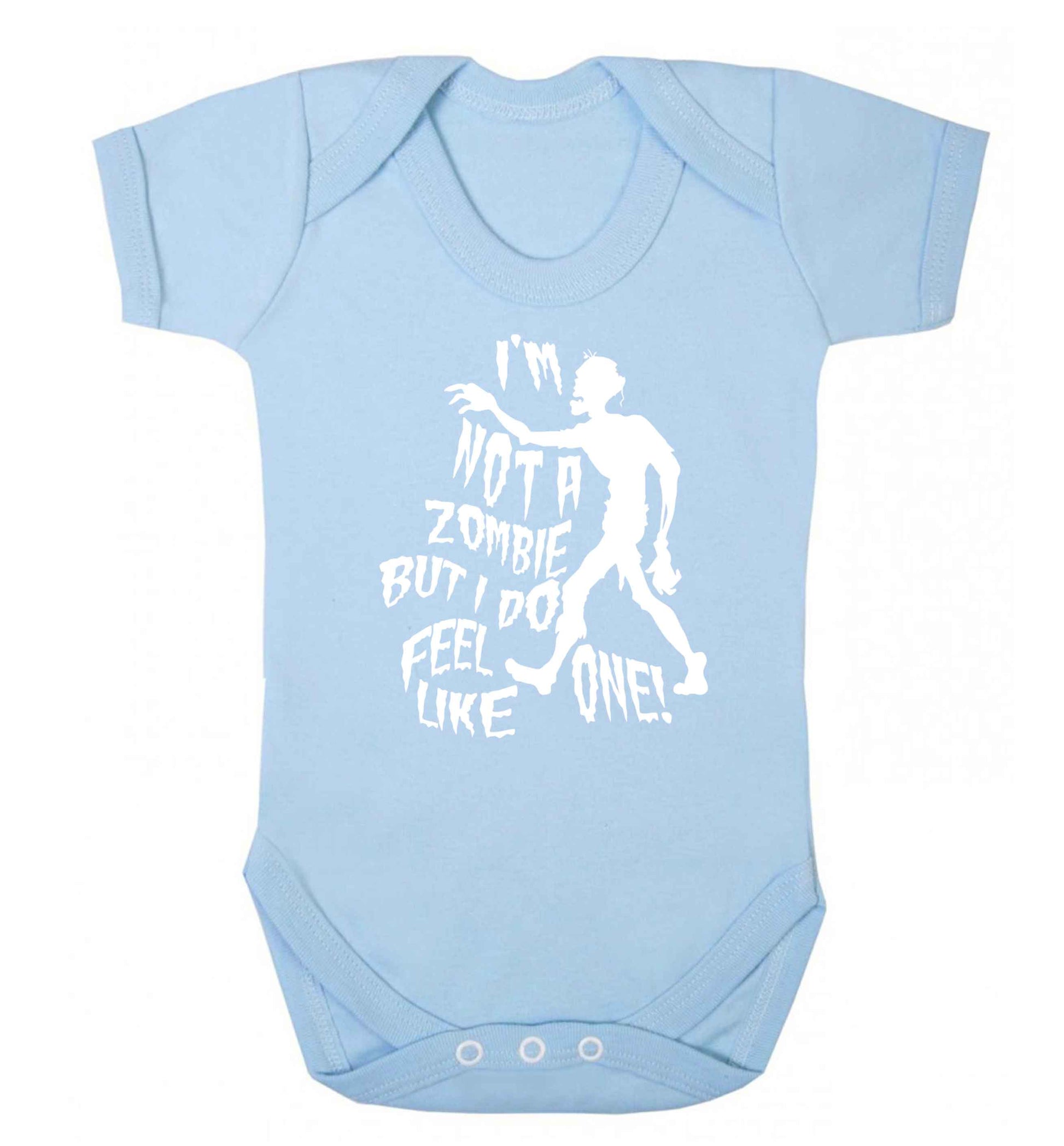 I'm not a zombie but I do feel like one! Baby Vest pale blue 18-24 months
