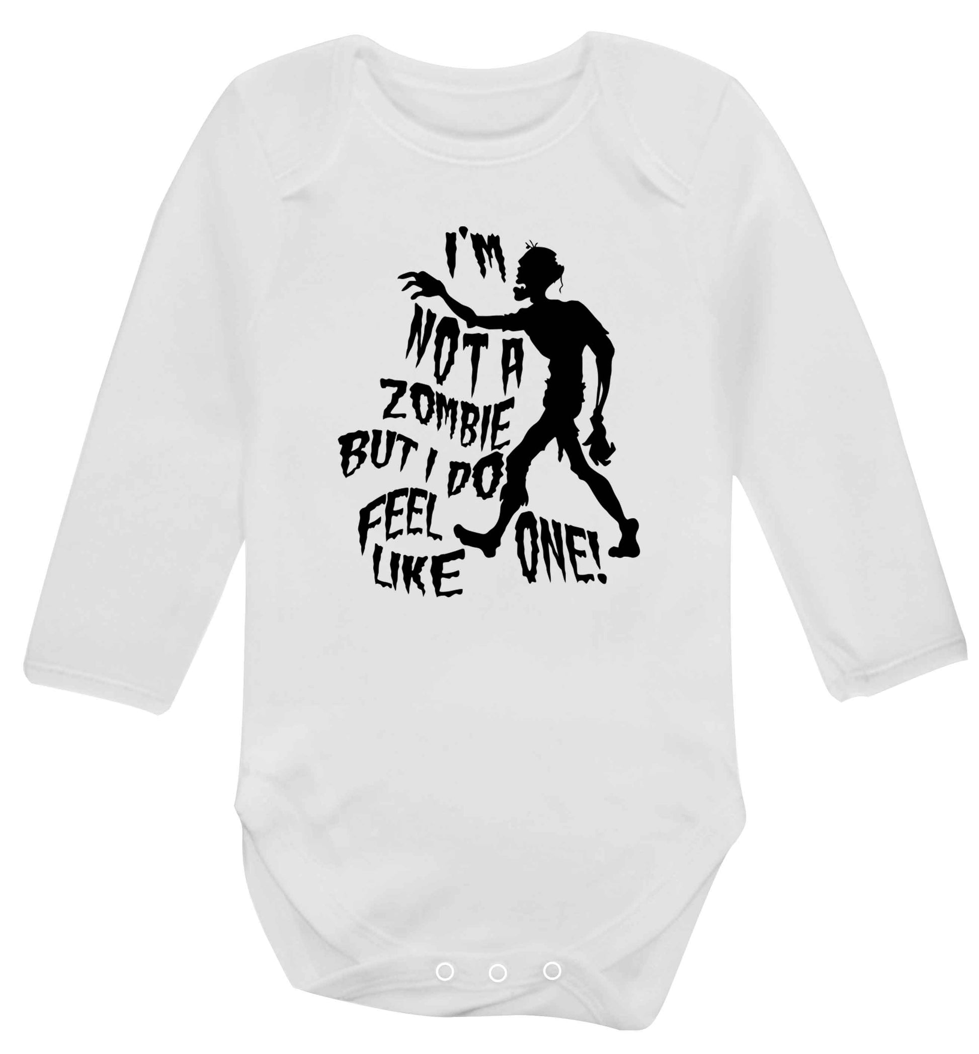 I'm not a zombie but I do feel like one! Baby Vest long sleeved white 6-12 months