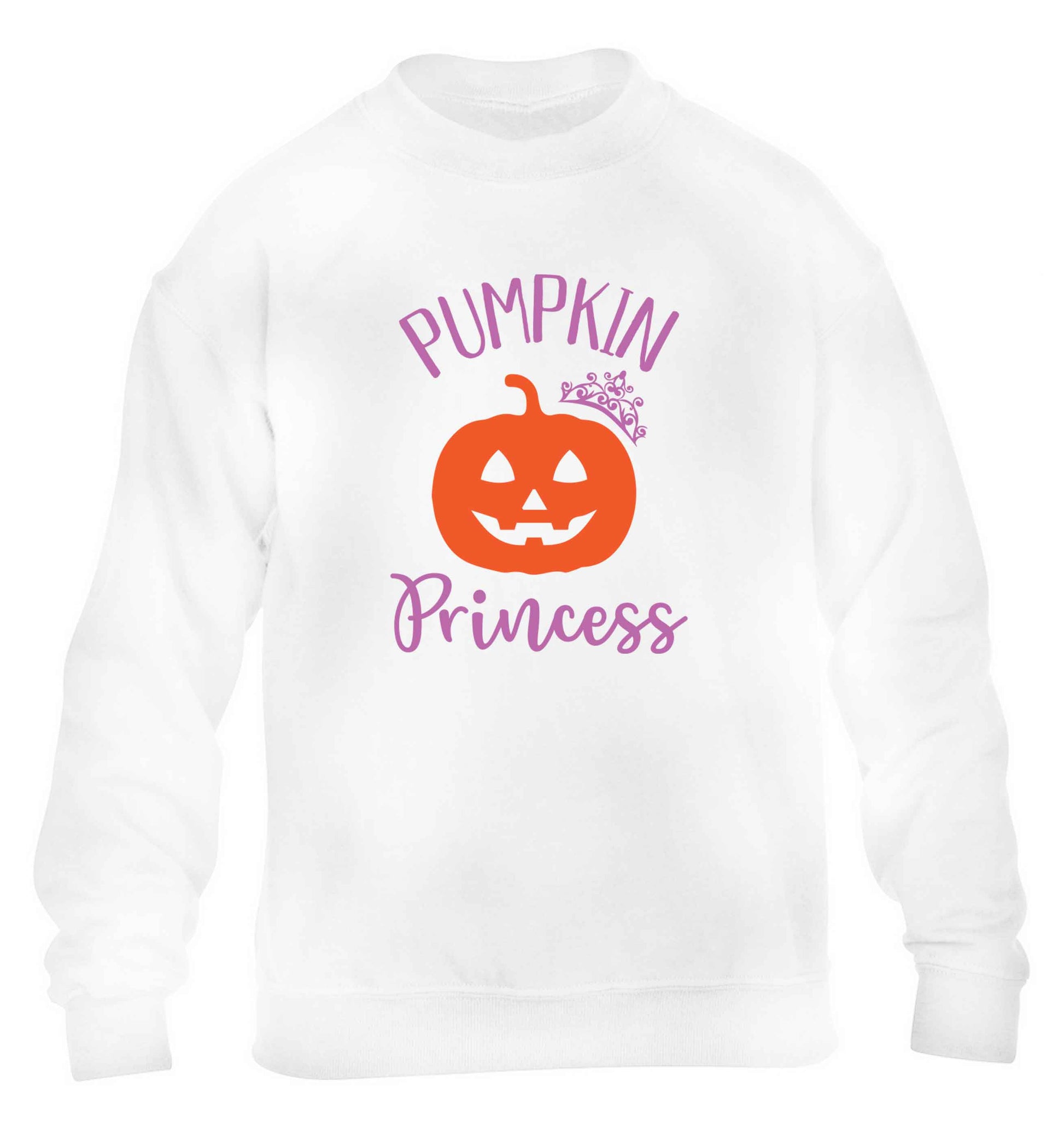 Happiness Pumpkin Spice children's white sweater 12-13 Years