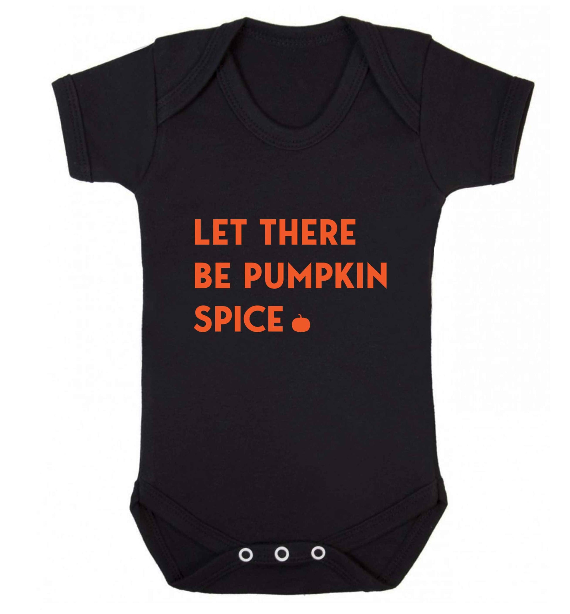 Let Be Pumpkin Spice baby vest black 18-24 months