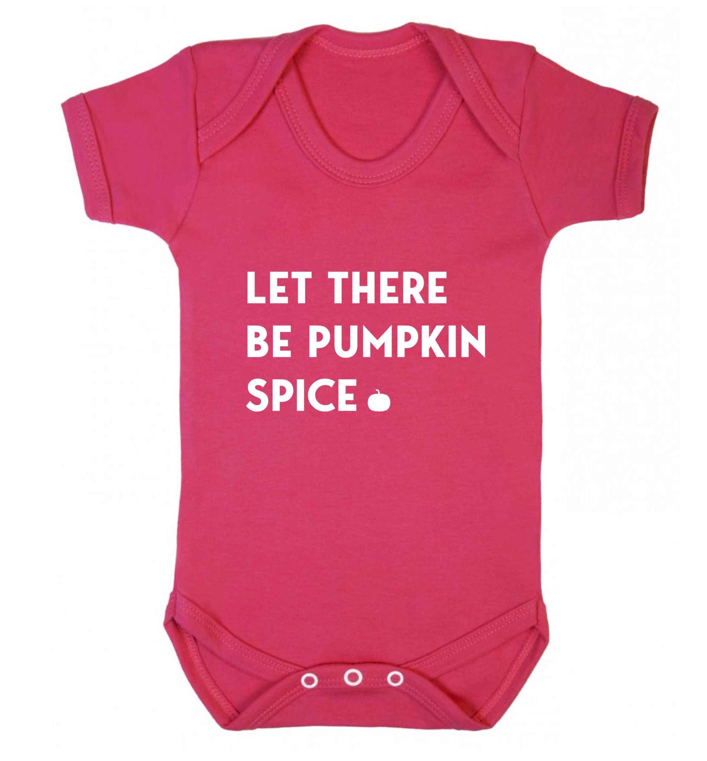 Let Be Pumpkin Spice baby vest dark pink 18-24 months