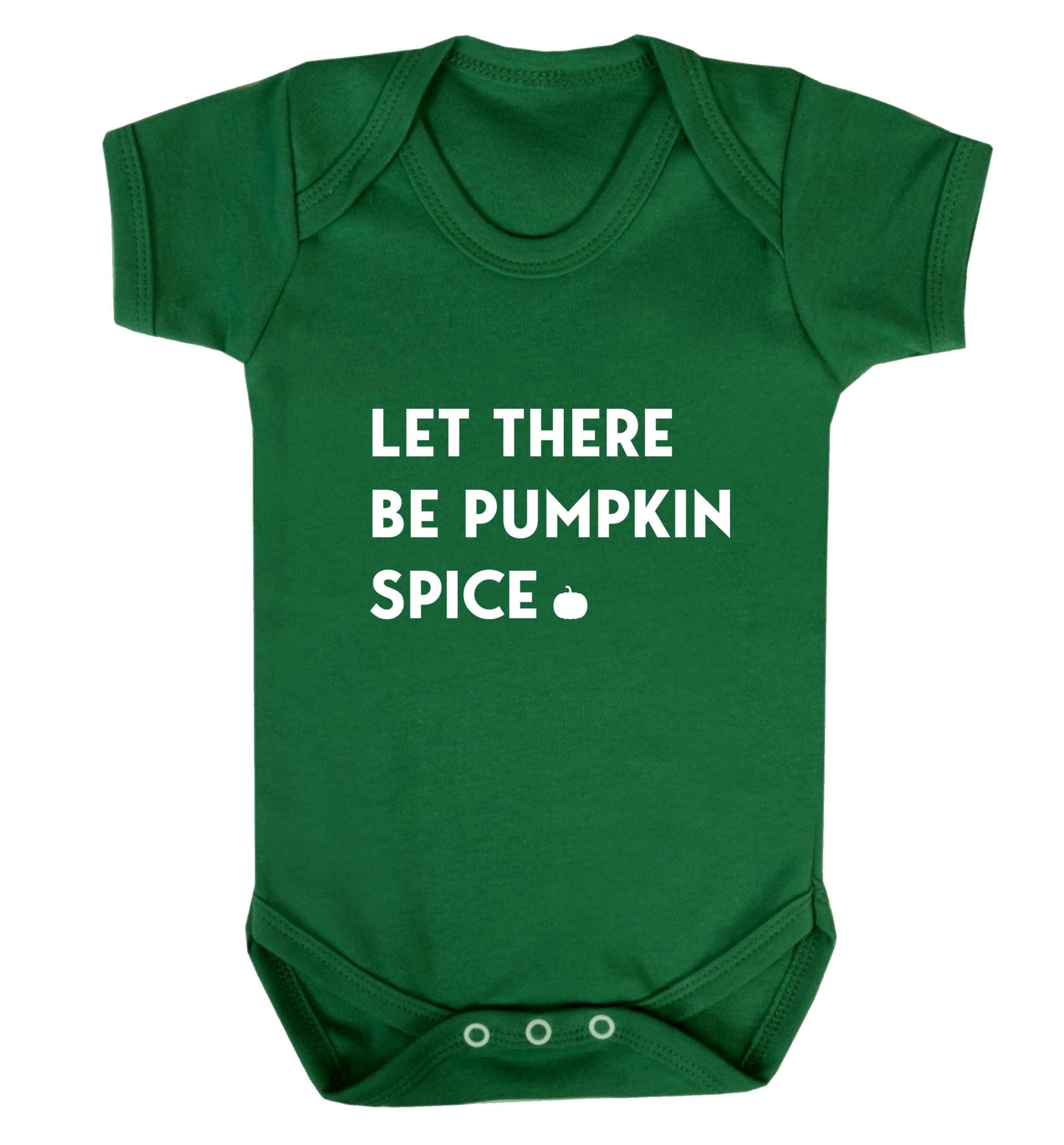 Let Be Pumpkin Spice baby vest green 18-24 months