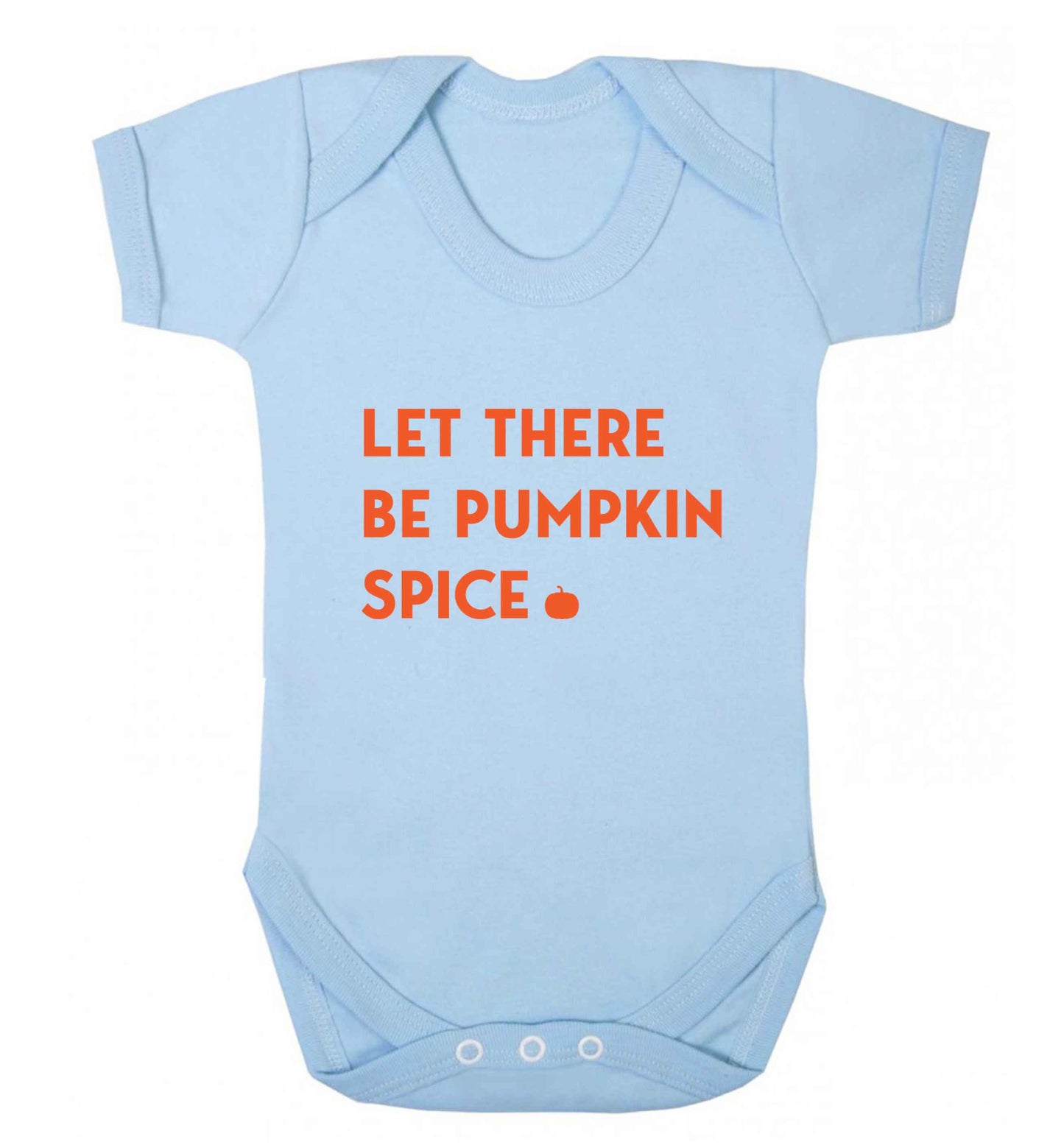 Let Be Pumpkin Spice baby vest pale blue 18-24 months