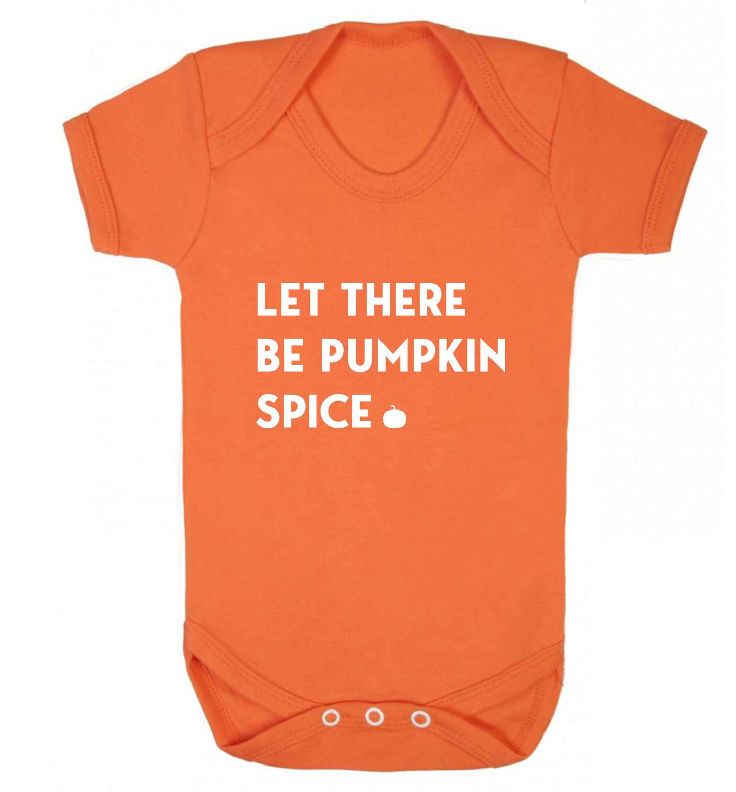 Let Be Pumpkin Spice baby vest orange 18-24 months