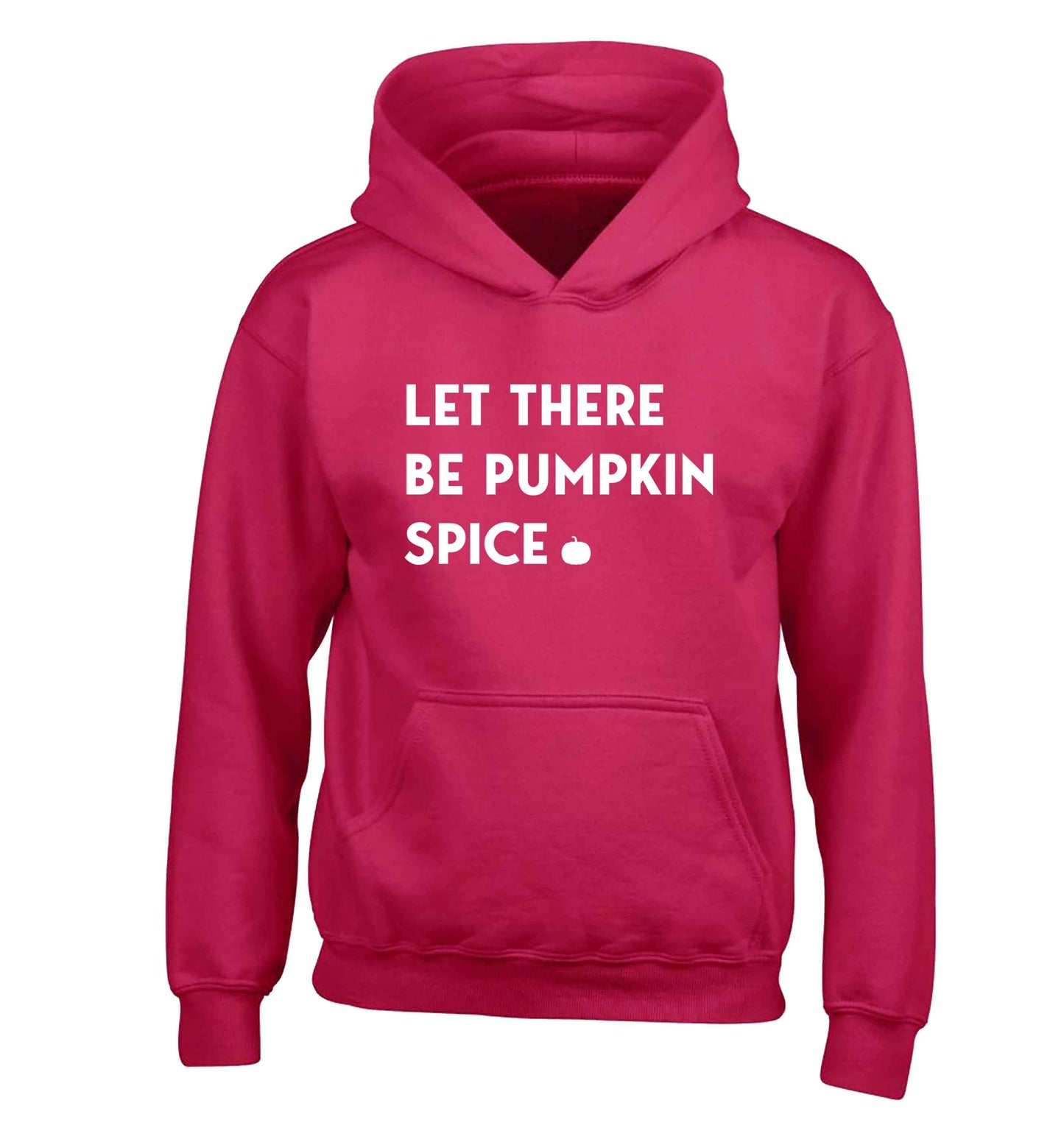 Let Be Pumpkin Spice children's pink hoodie 12-13 Years