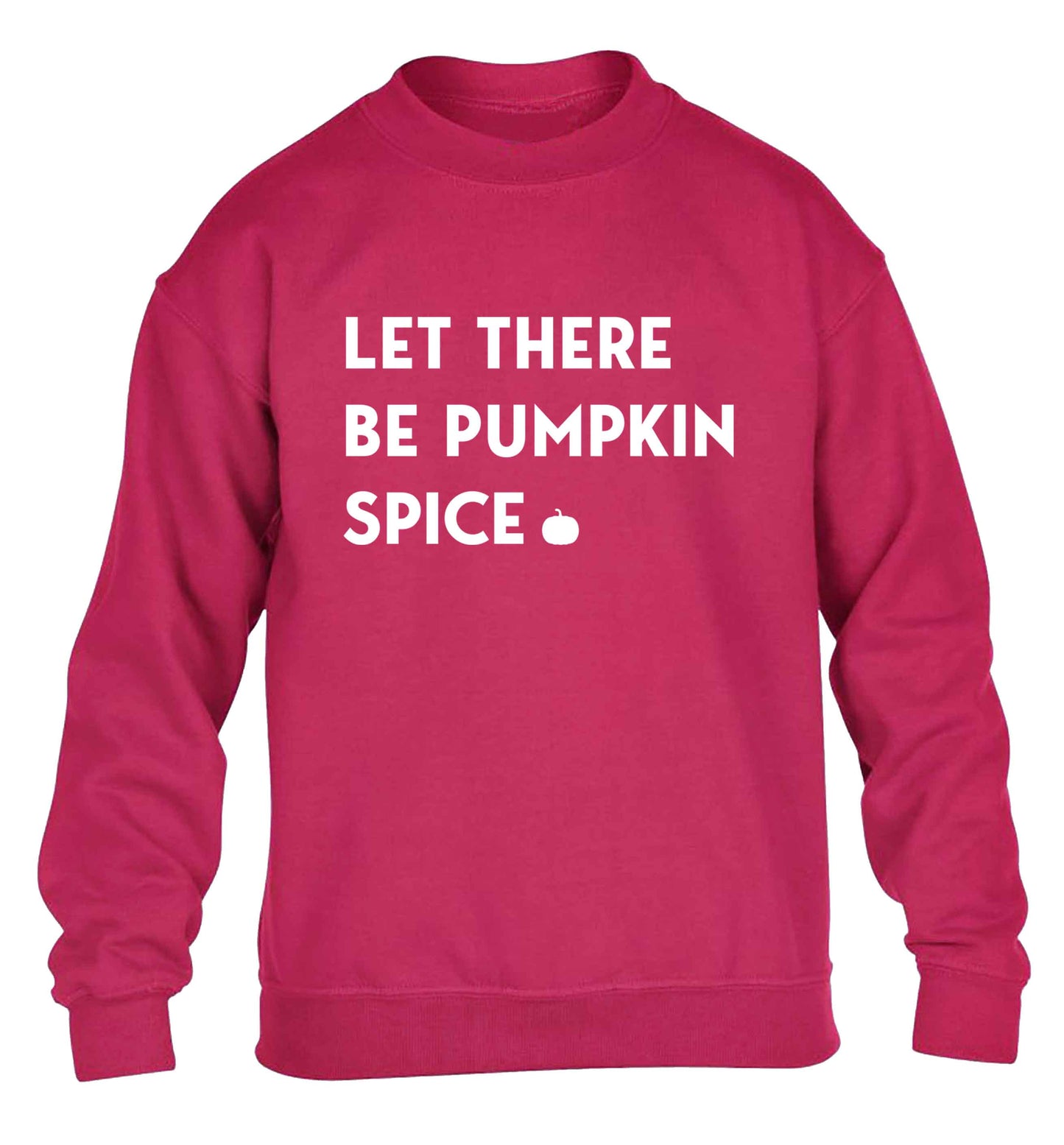 Let Be Pumpkin Spice children's pink sweater 12-13 Years