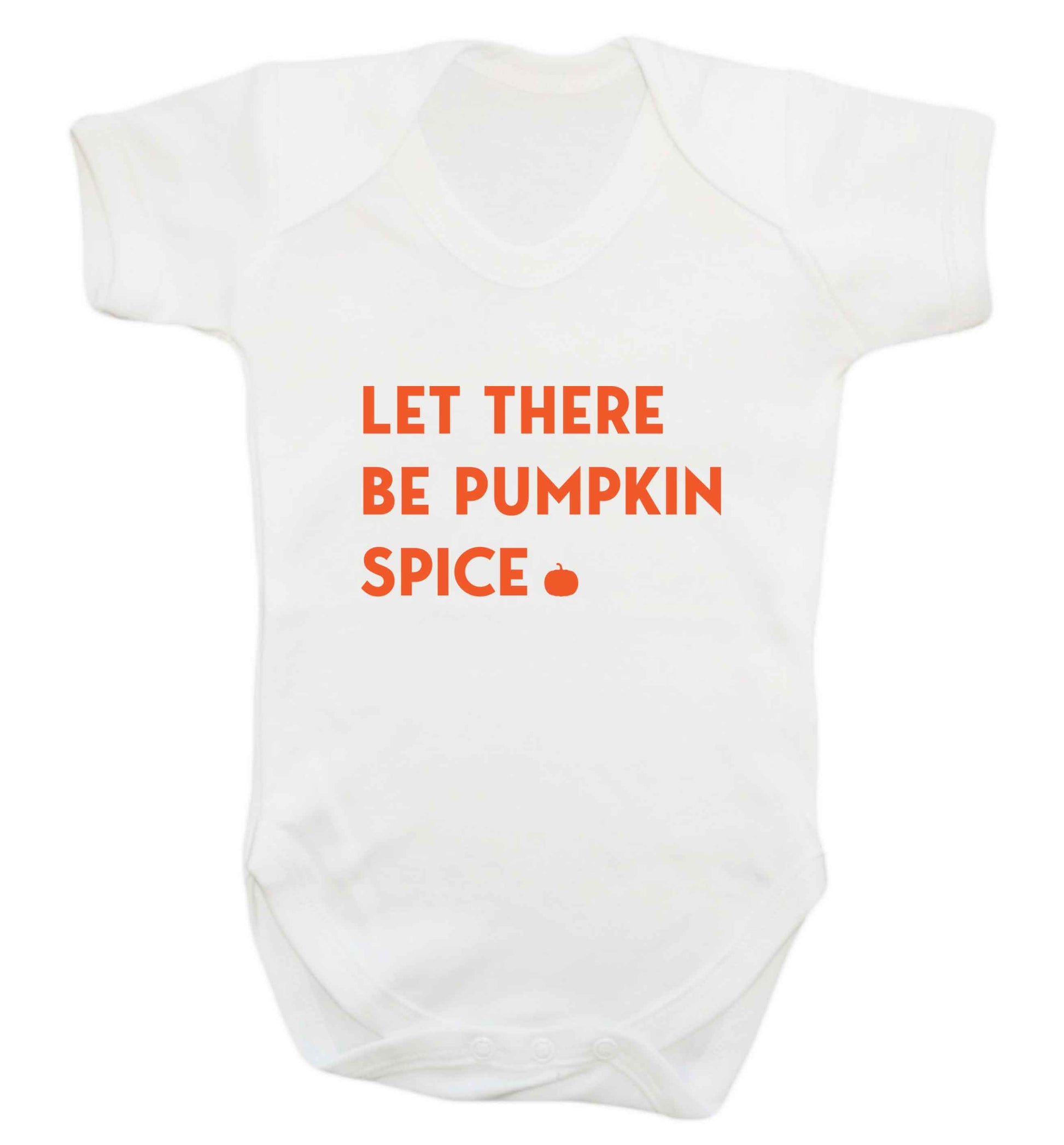Let Be Pumpkin Spice baby vest white 18-24 months