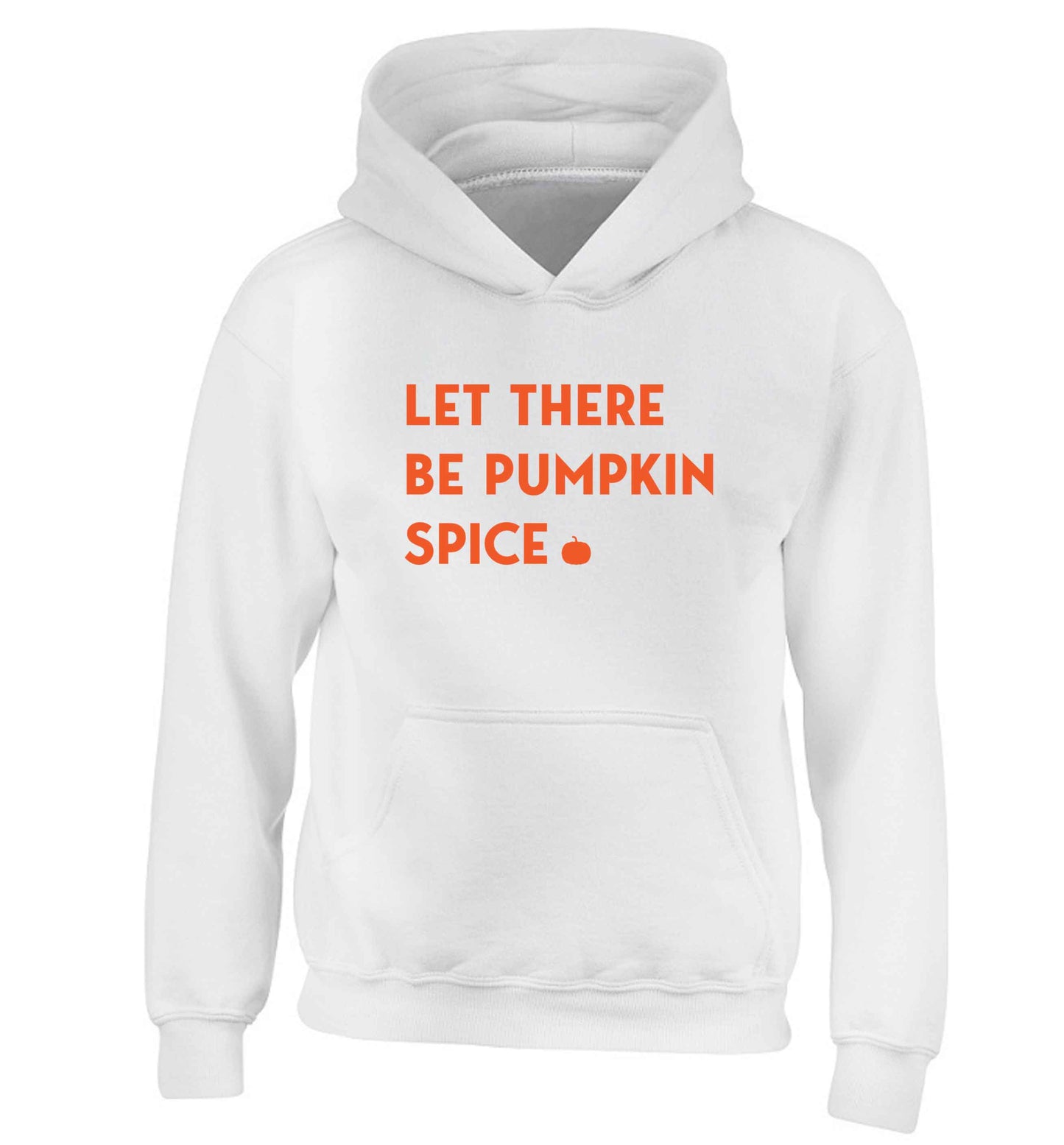 Let Be Pumpkin Spice children's white hoodie 12-13 Years