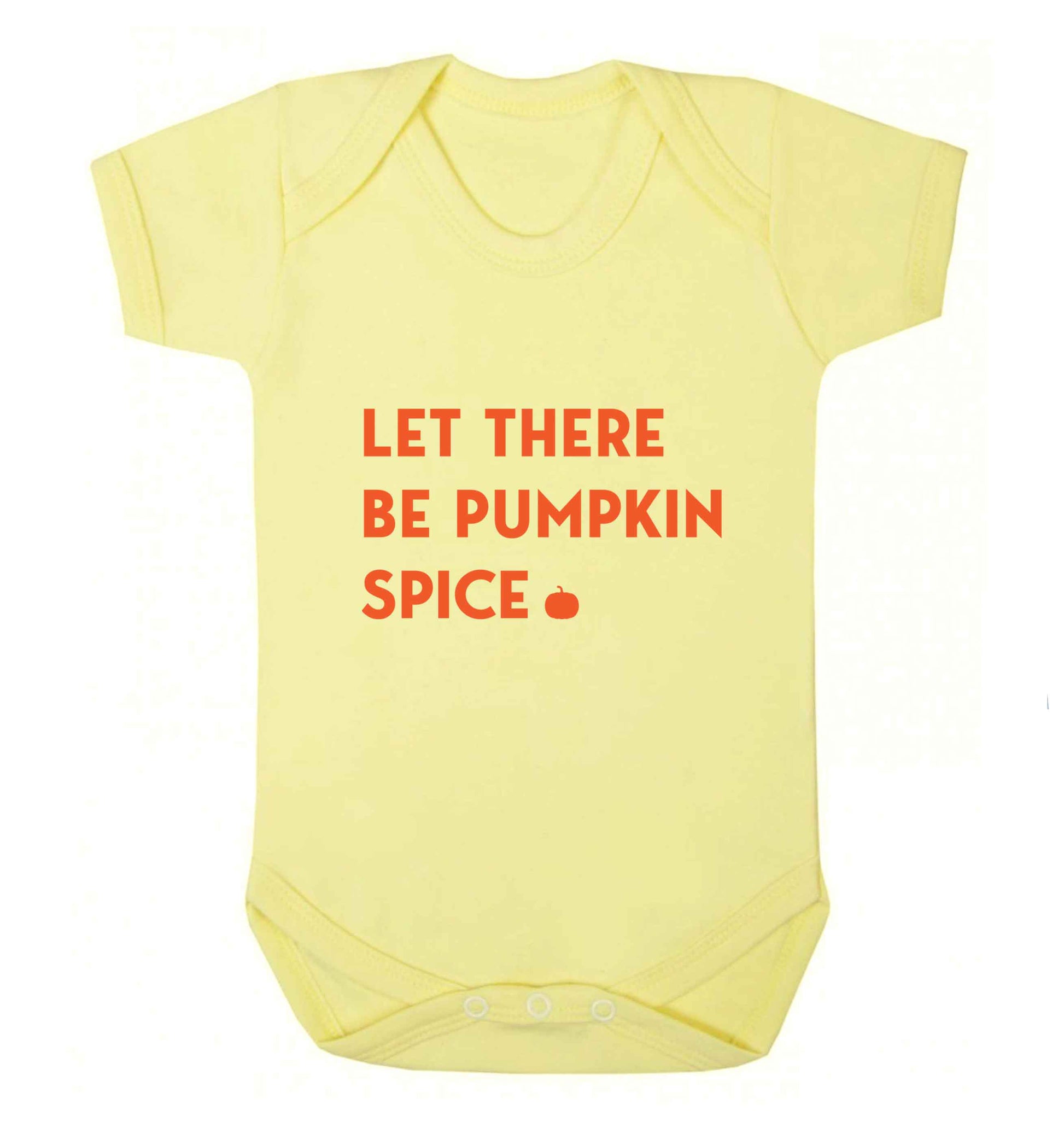 Let Be Pumpkin Spice baby vest pale yellow 18-24 months