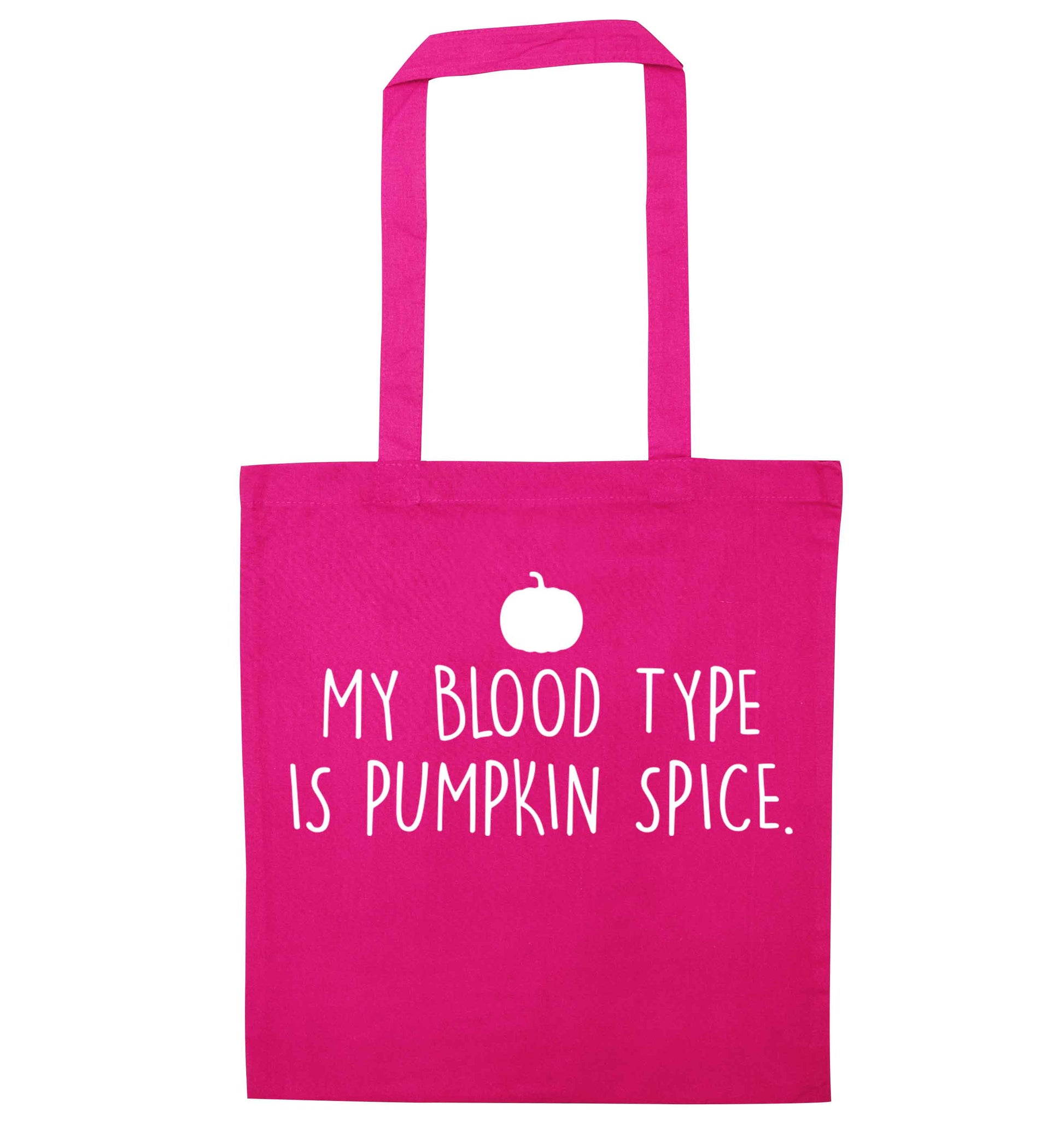 Let Be Pumpkin Spice pink tote bag