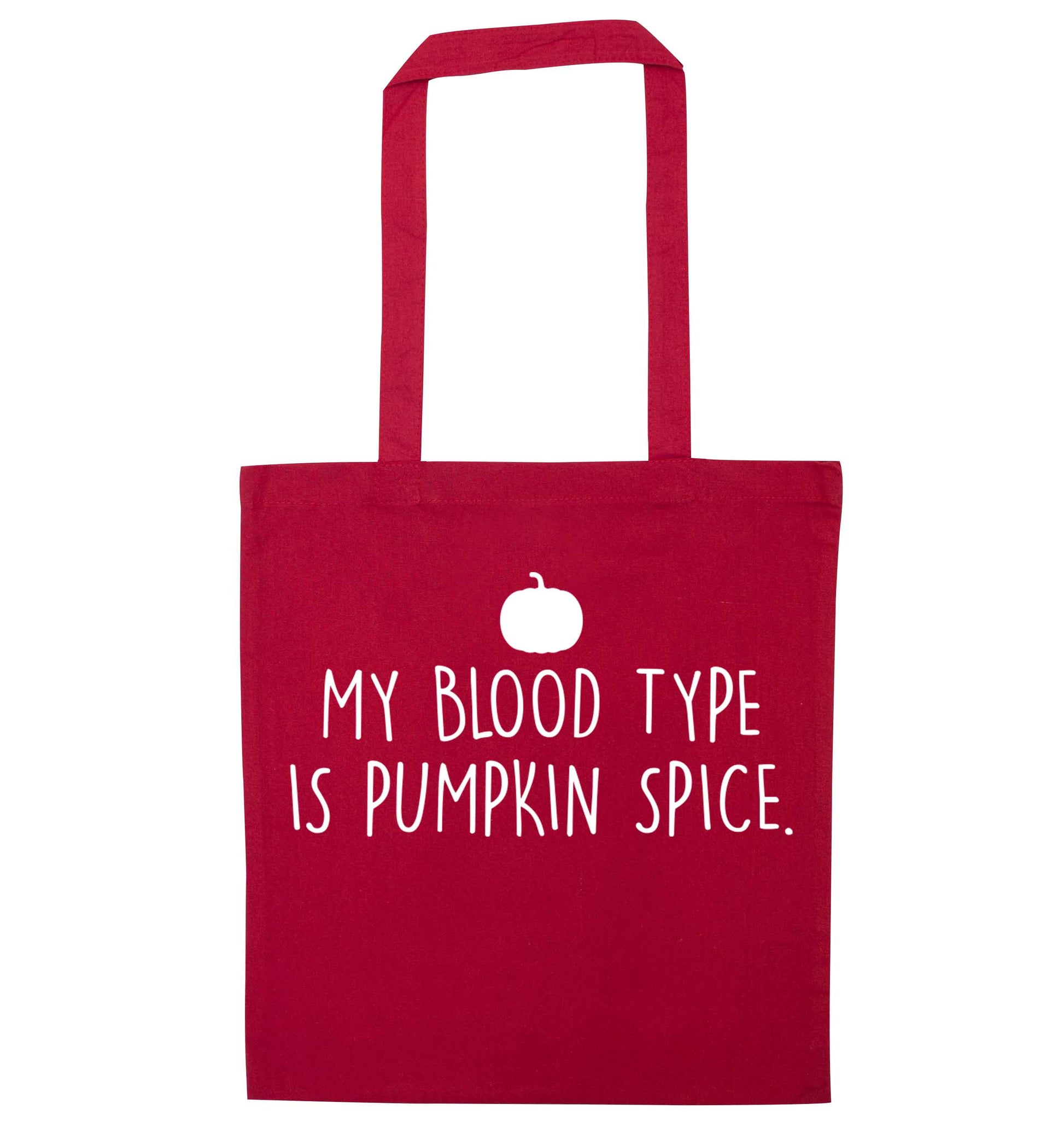 Let Be Pumpkin Spice red tote bag