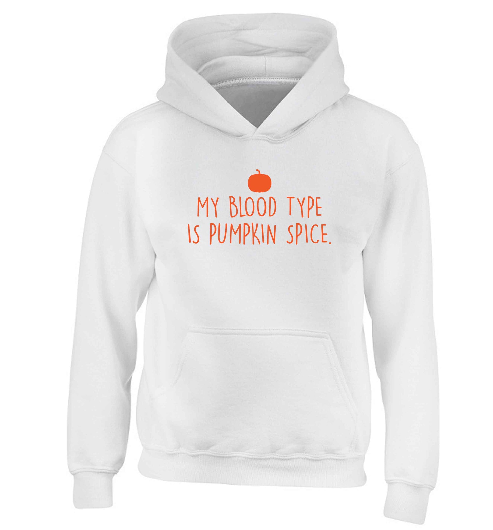 Let Be Pumpkin Spice children's white hoodie 12-13 Years
