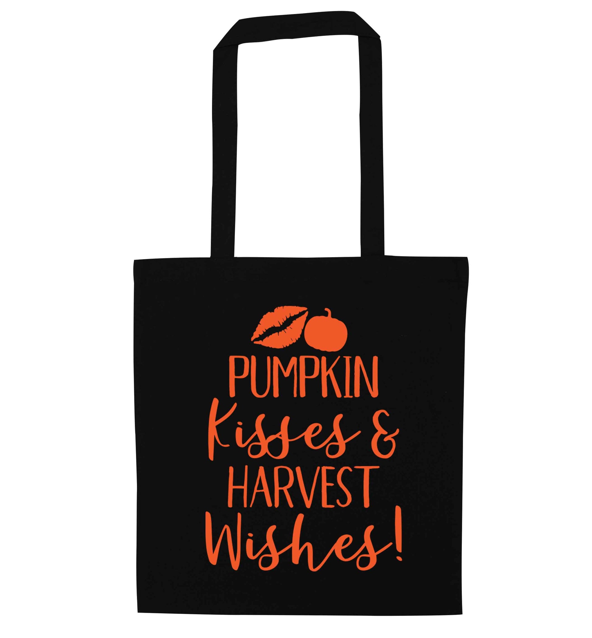 Pumpkin Kisses Harvest black tote bag