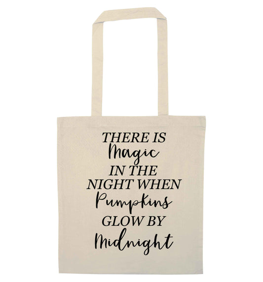 Magic in Night natural tote bag