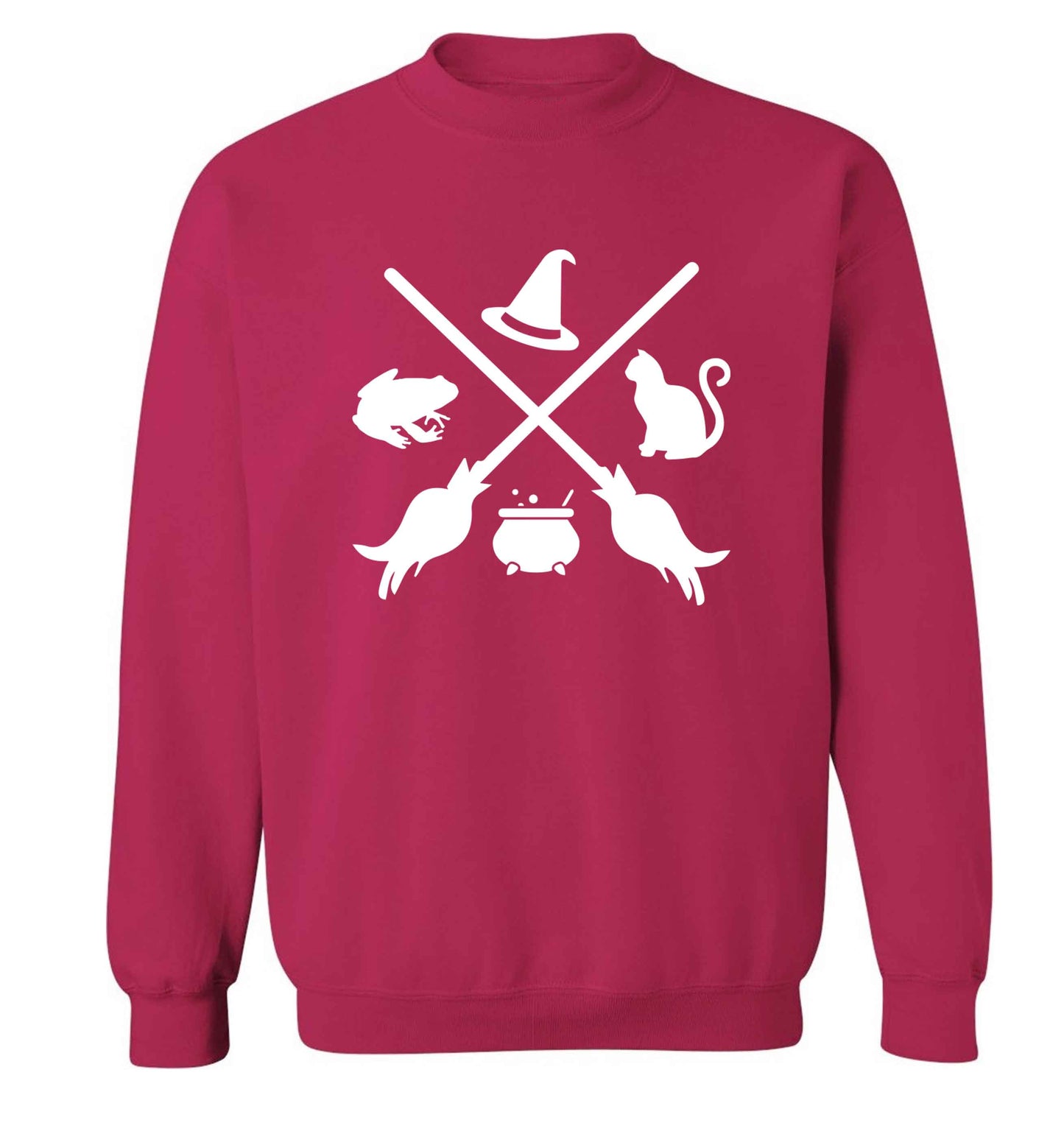 Witch symbol adult's unisex pink sweater 2XL