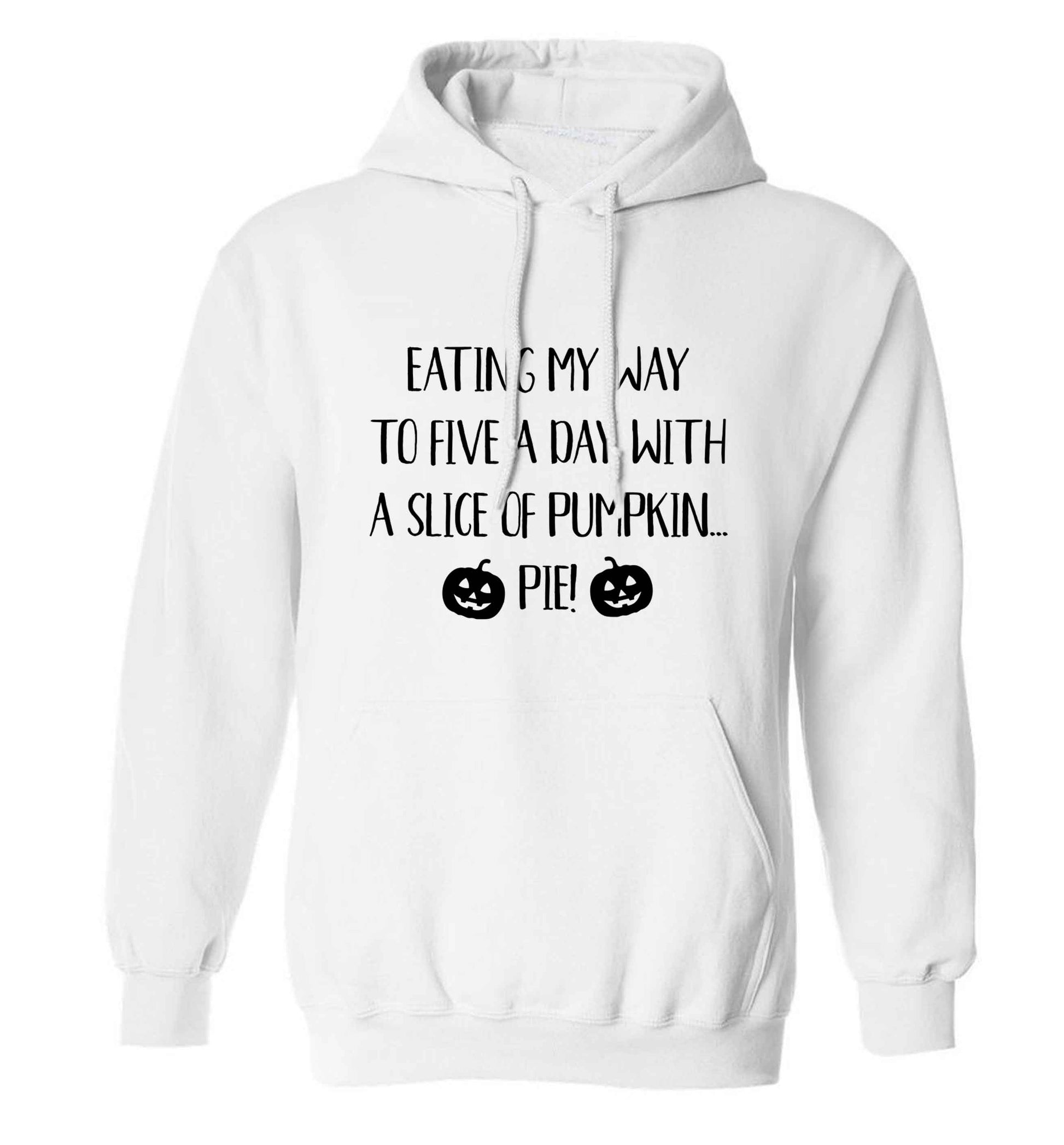 Magic in Night adults unisex white hoodie 2XL
