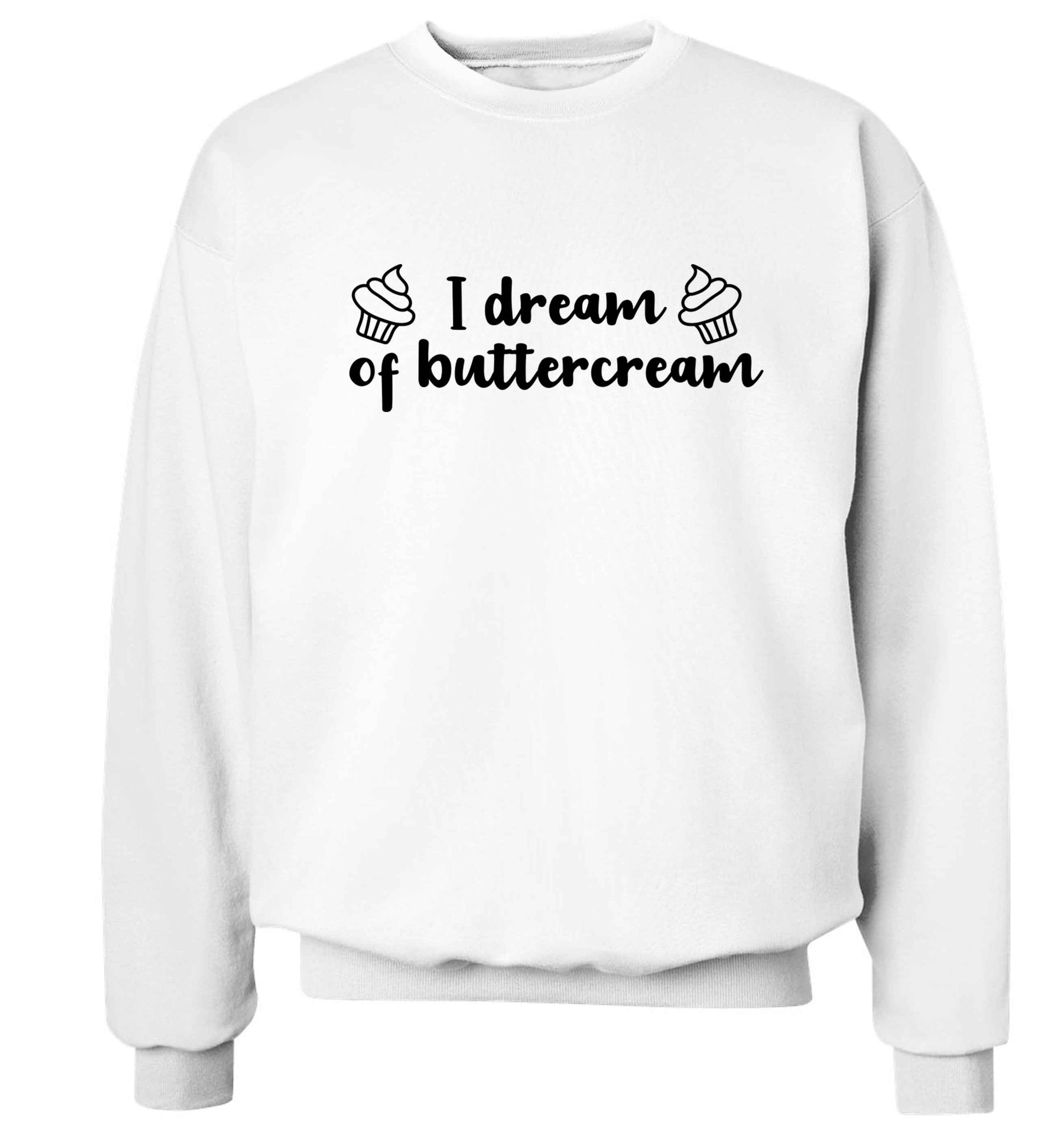 I dream of buttercream Adult's unisex white Sweater 2XL