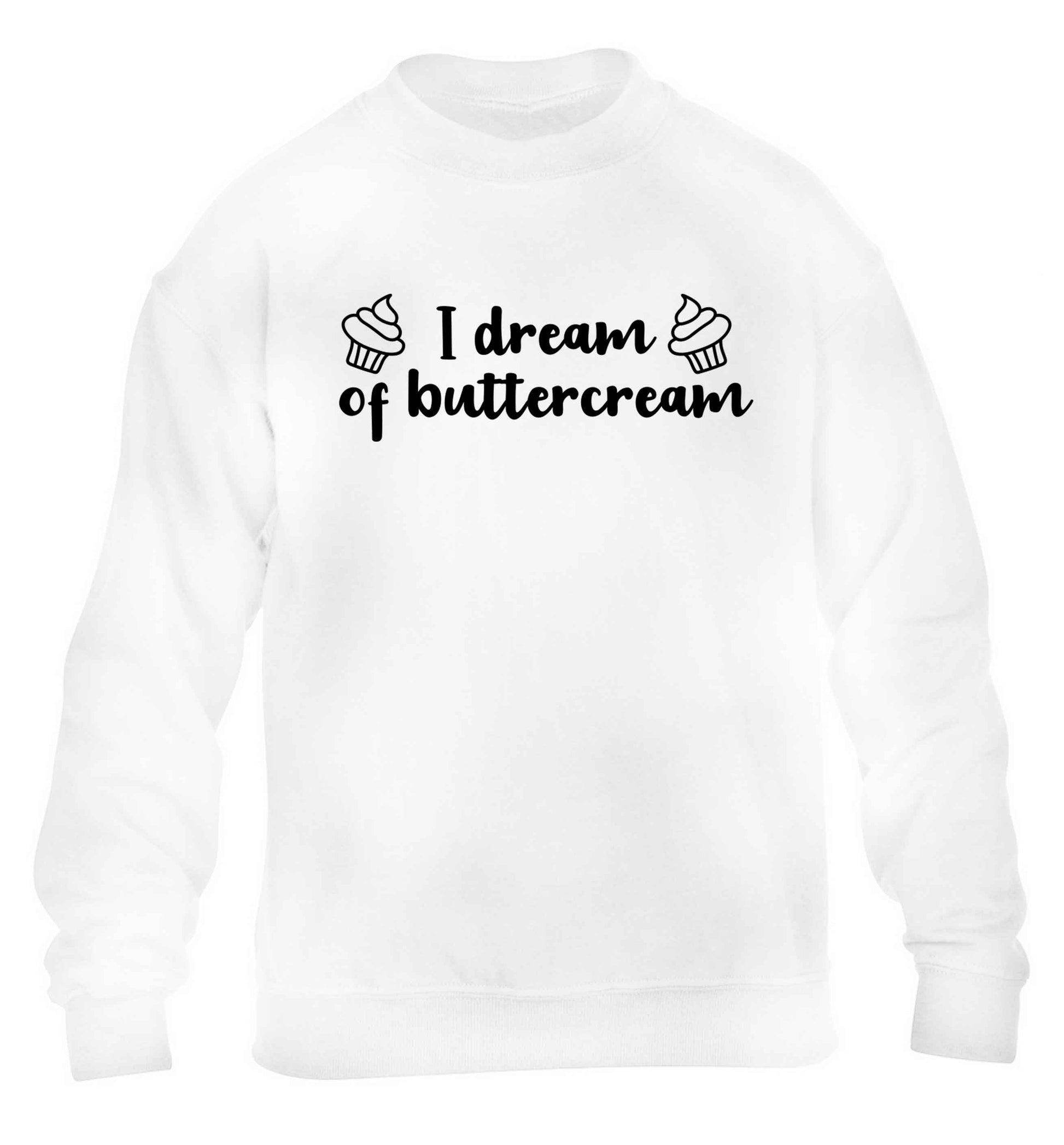 I dream of buttercream children's white sweater 12-13 Years