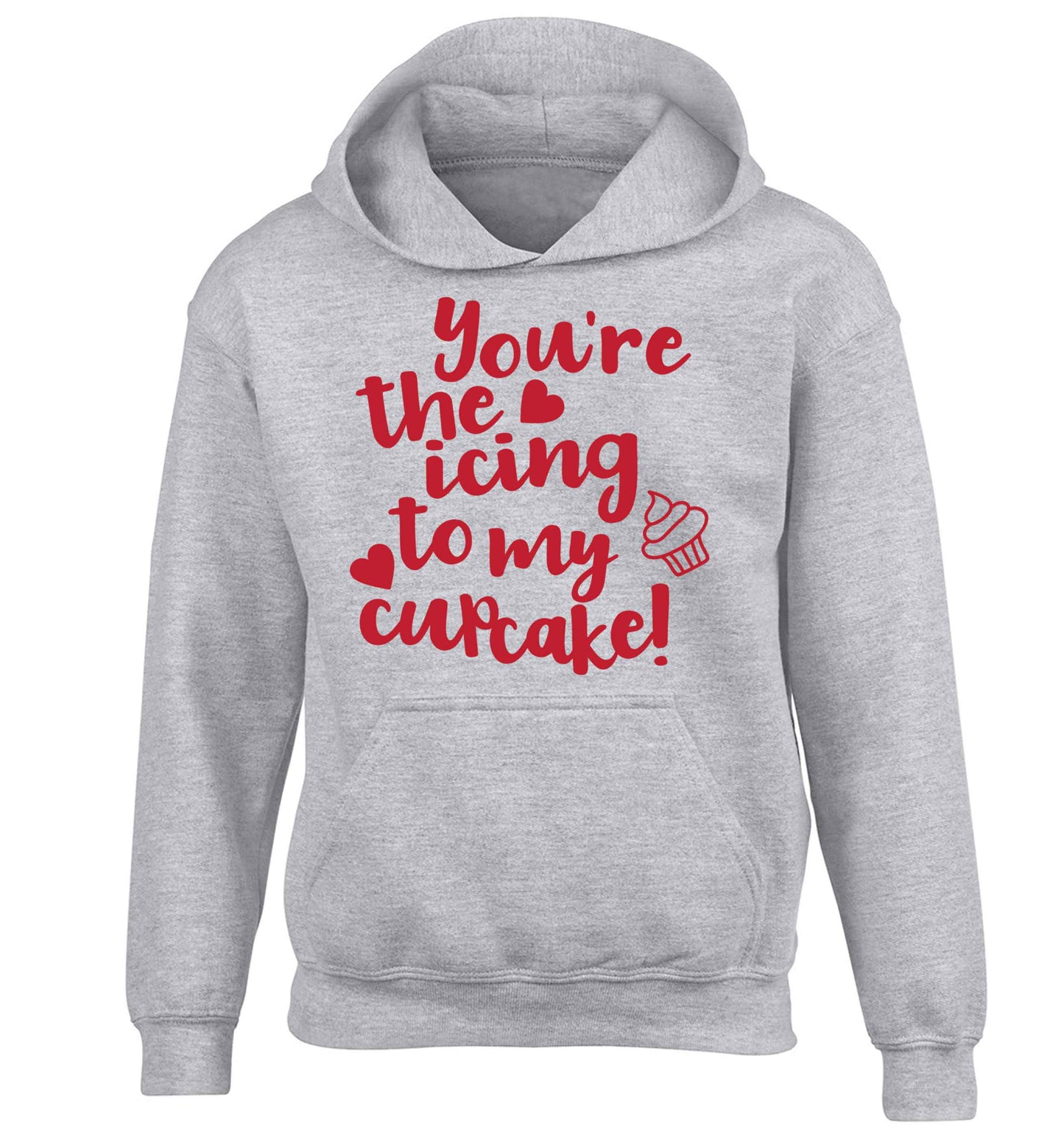 You're the icing to my cupcake children's grey hoodie 12-13 Years